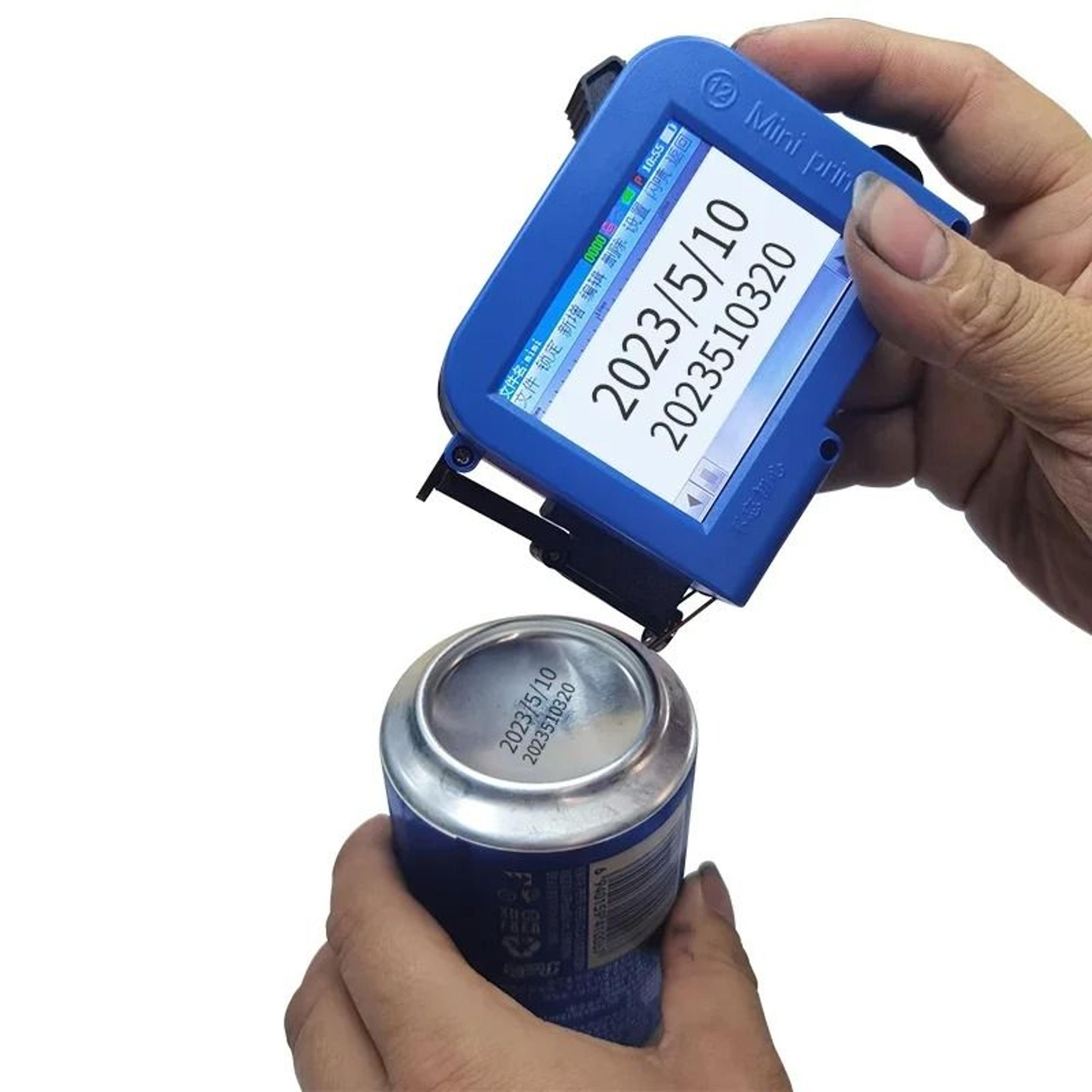 mini handheld inkjet printer expiry date & barcode printing machine for packaging & production lines