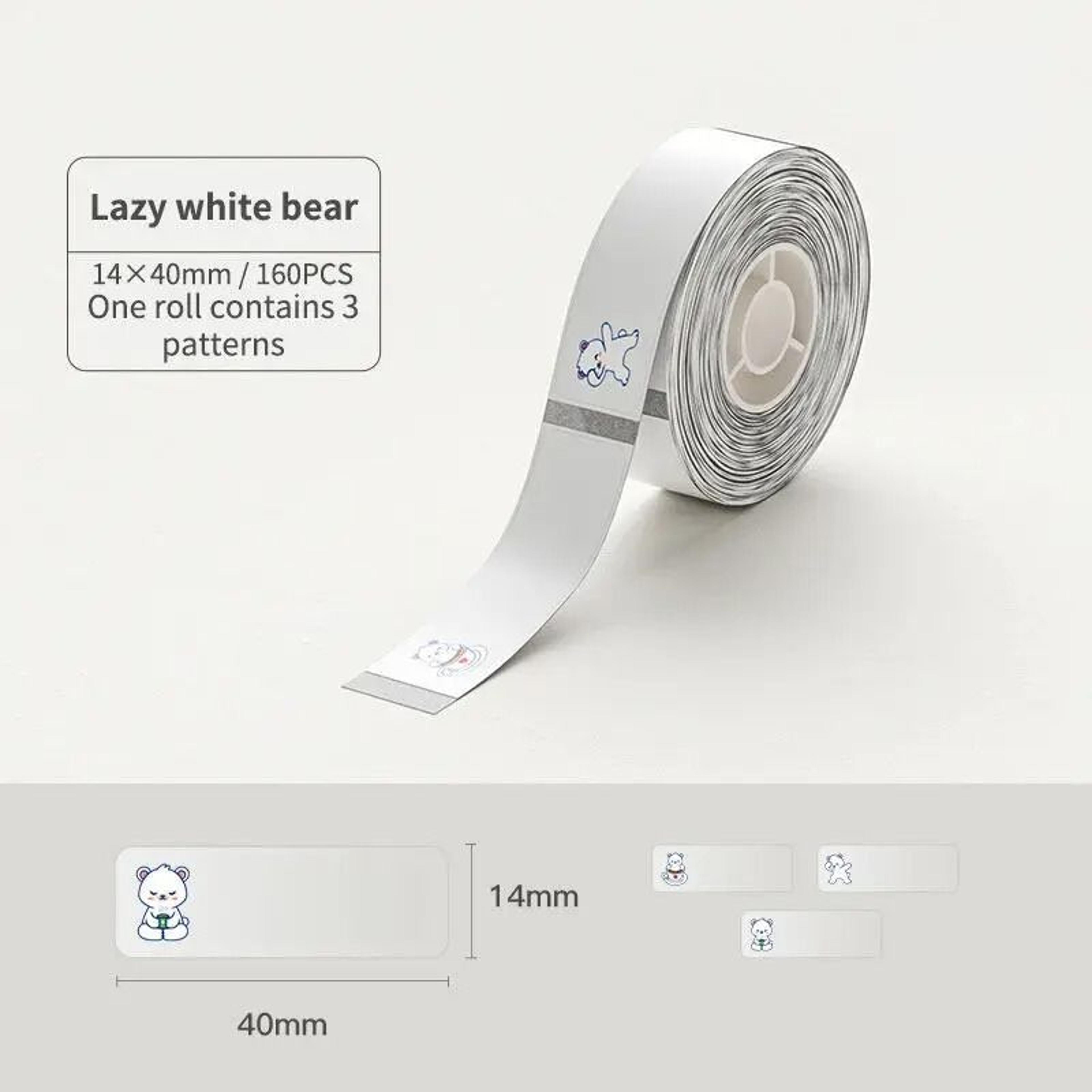 Niimbot D11 D110 Transparent  White SelfAdhesive Label Sticker Rolls 14