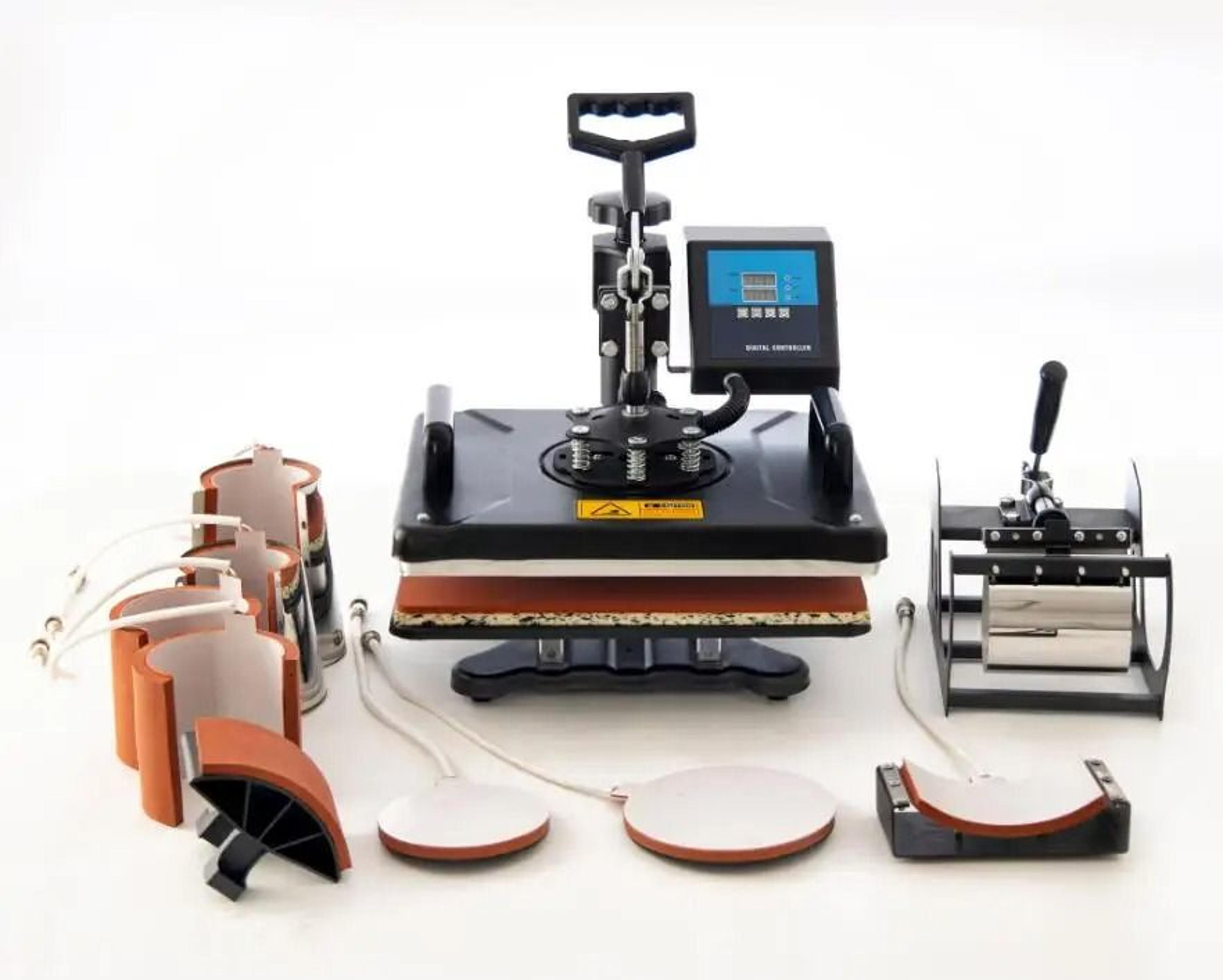 8In1 Combo Heat Press Machine 30x38cm Sublimation Transfer Printer 5