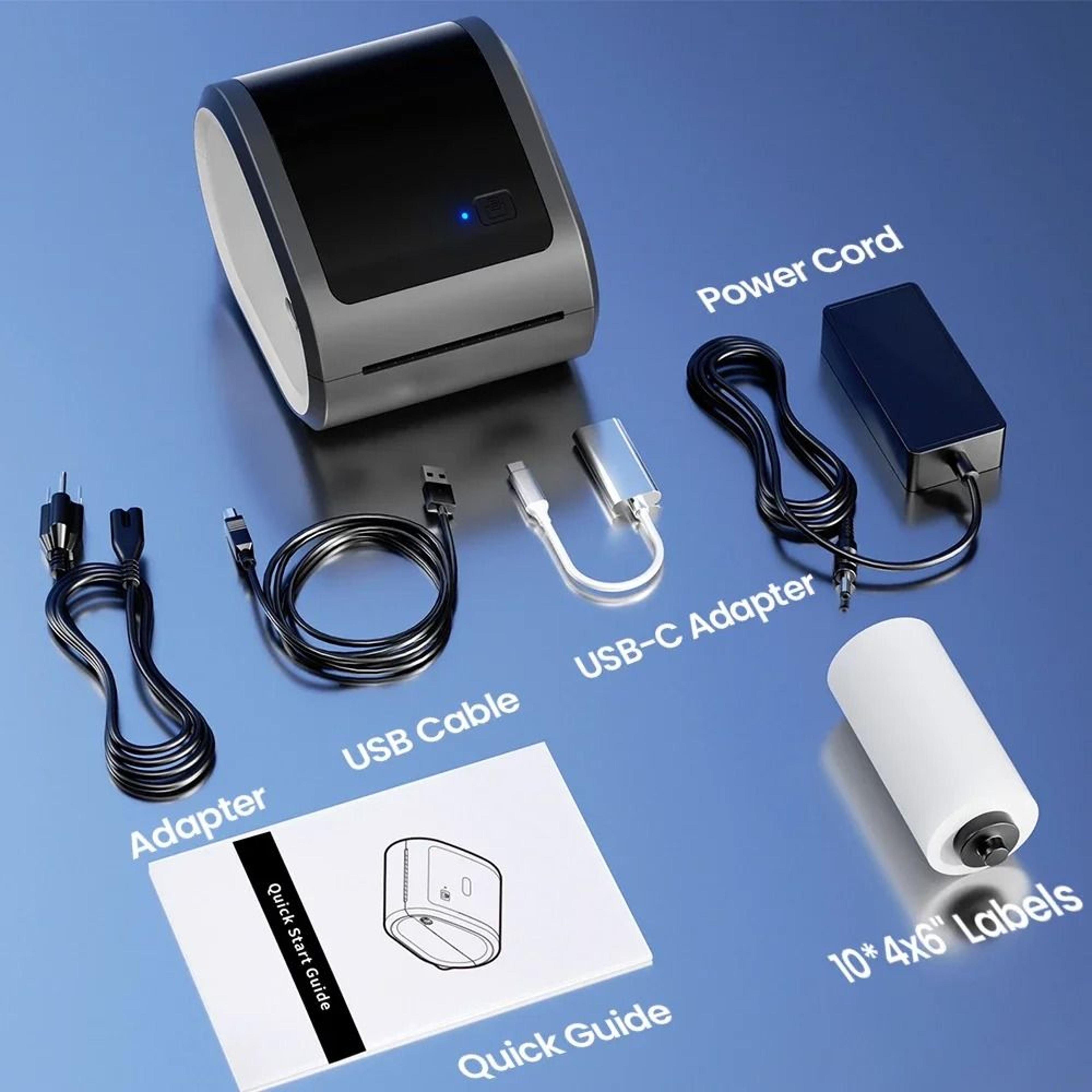 Wireless Bluetooth Thermal Shipping Label Printer 100x150mm Maker For Small Business 7