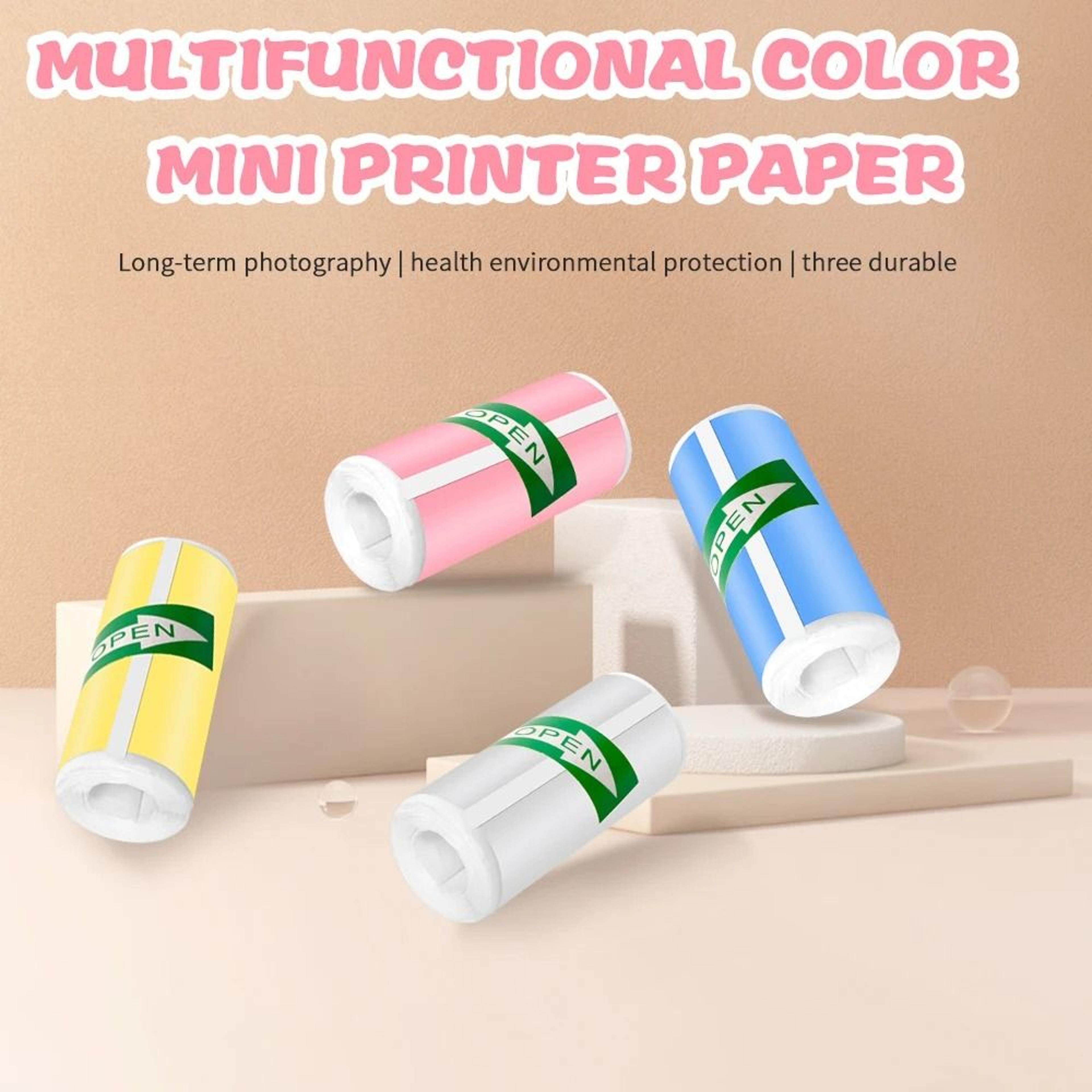 57x25mm Mini Printer Thermal Paper Rolls HD SelfAdhesive Sticker Photo Rolls 1
