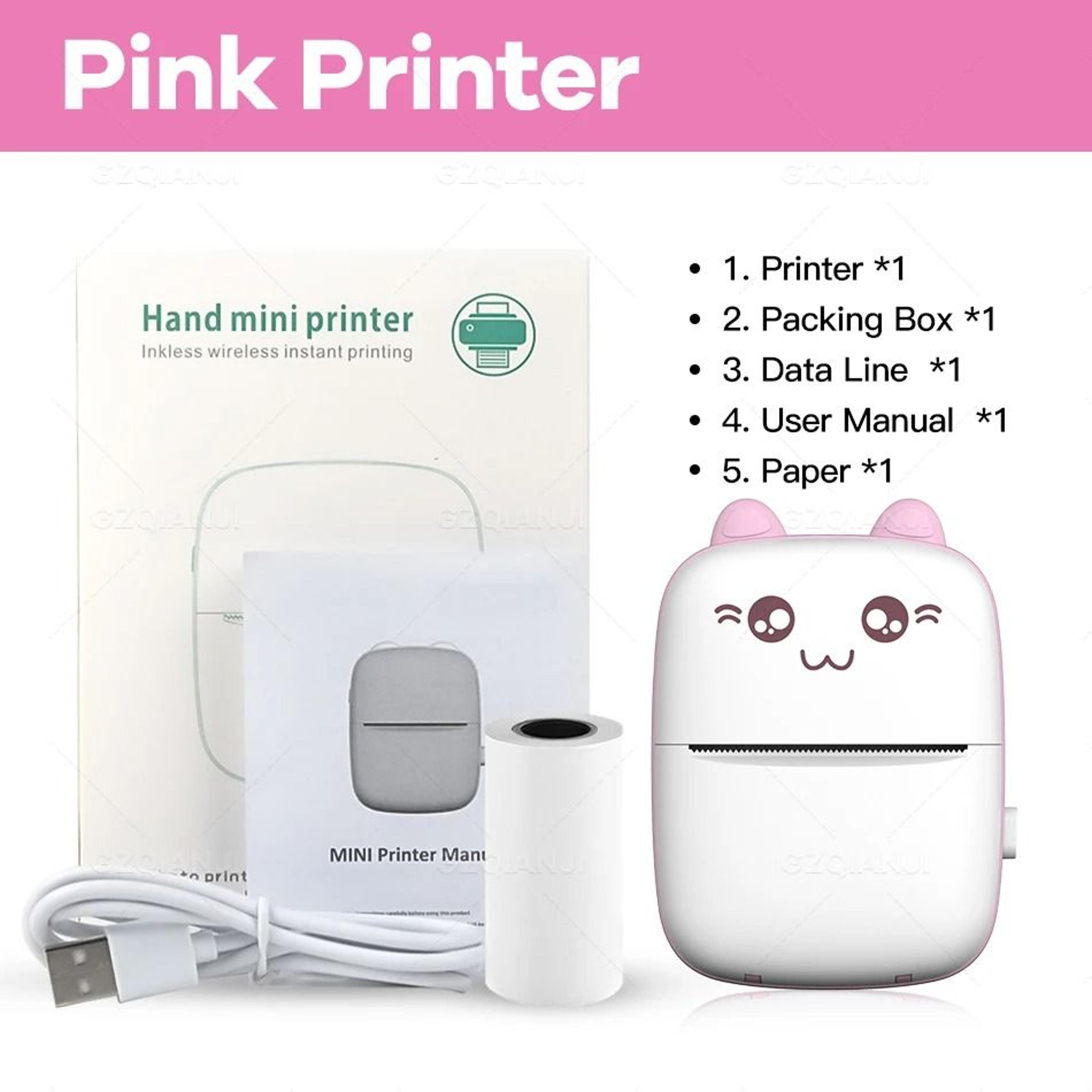 58mm Mini Bluetooth Thermal Label Printer Pocket Photo Maker For Stickers  Color Paper 16