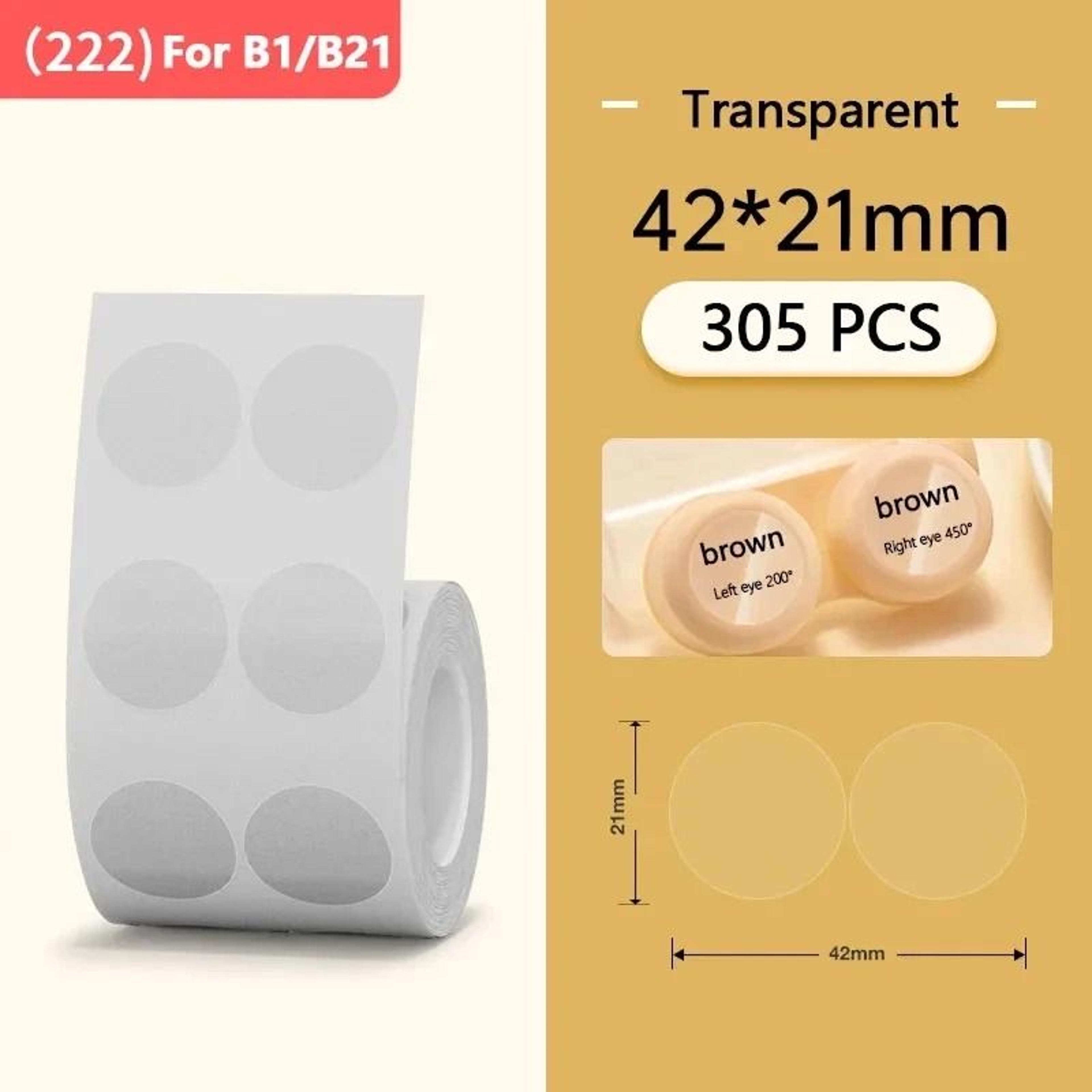 Niimbot Transparent Thermal Label Stickers Waterproof Roll For B1  B21 Printer 7