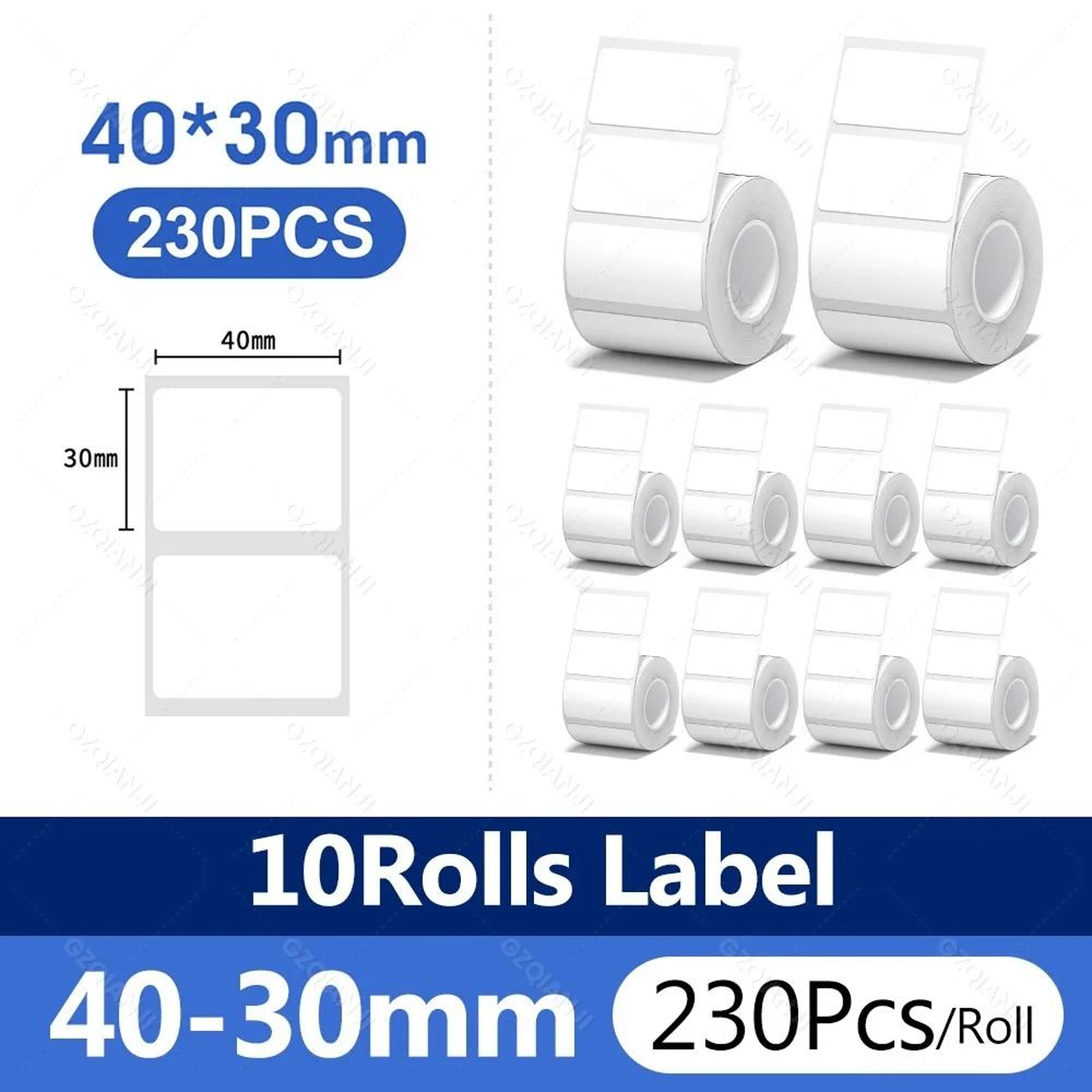 NiiMBOT White Thermal Label Paper Waterproof SelfAdhesive Sticker Rolls For B1  B21 Printer 12
