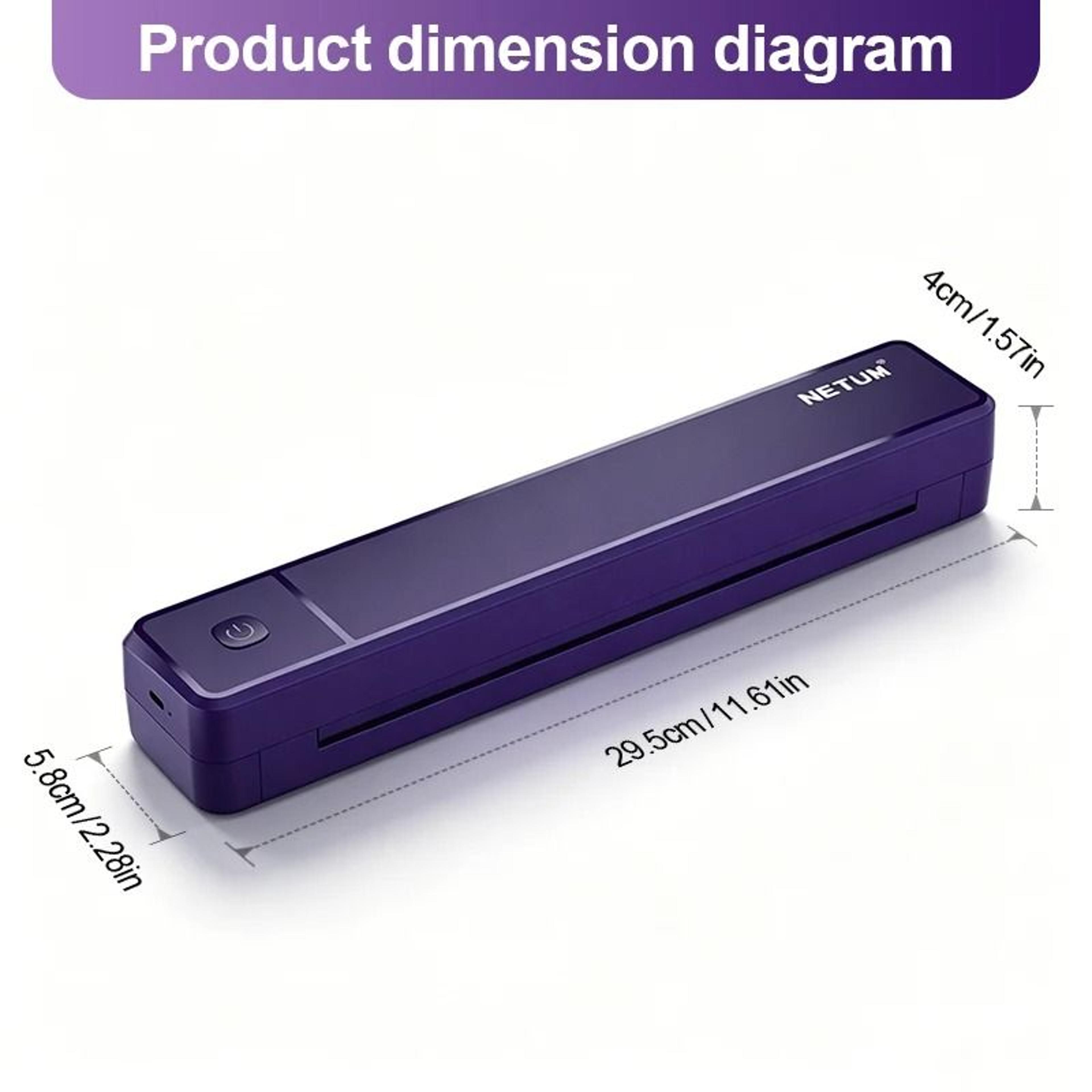A4 Portable Wireless Bluetooth Thermal Printer For Tattoo Stencils  Office Documents 5