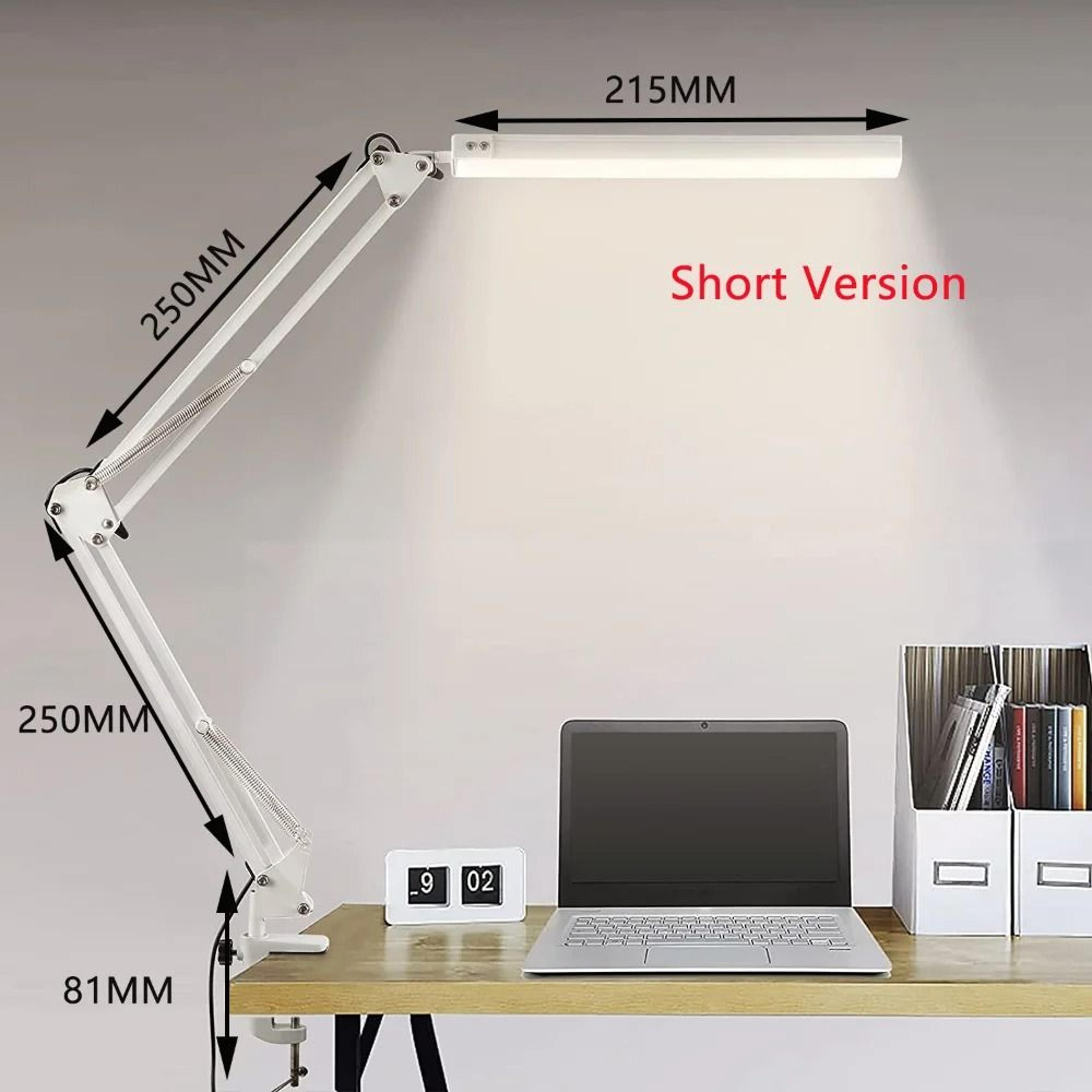 Multifunction 4Headed Folding LED Desk Lamp With Integrated Cooling Fan  Base Display 5