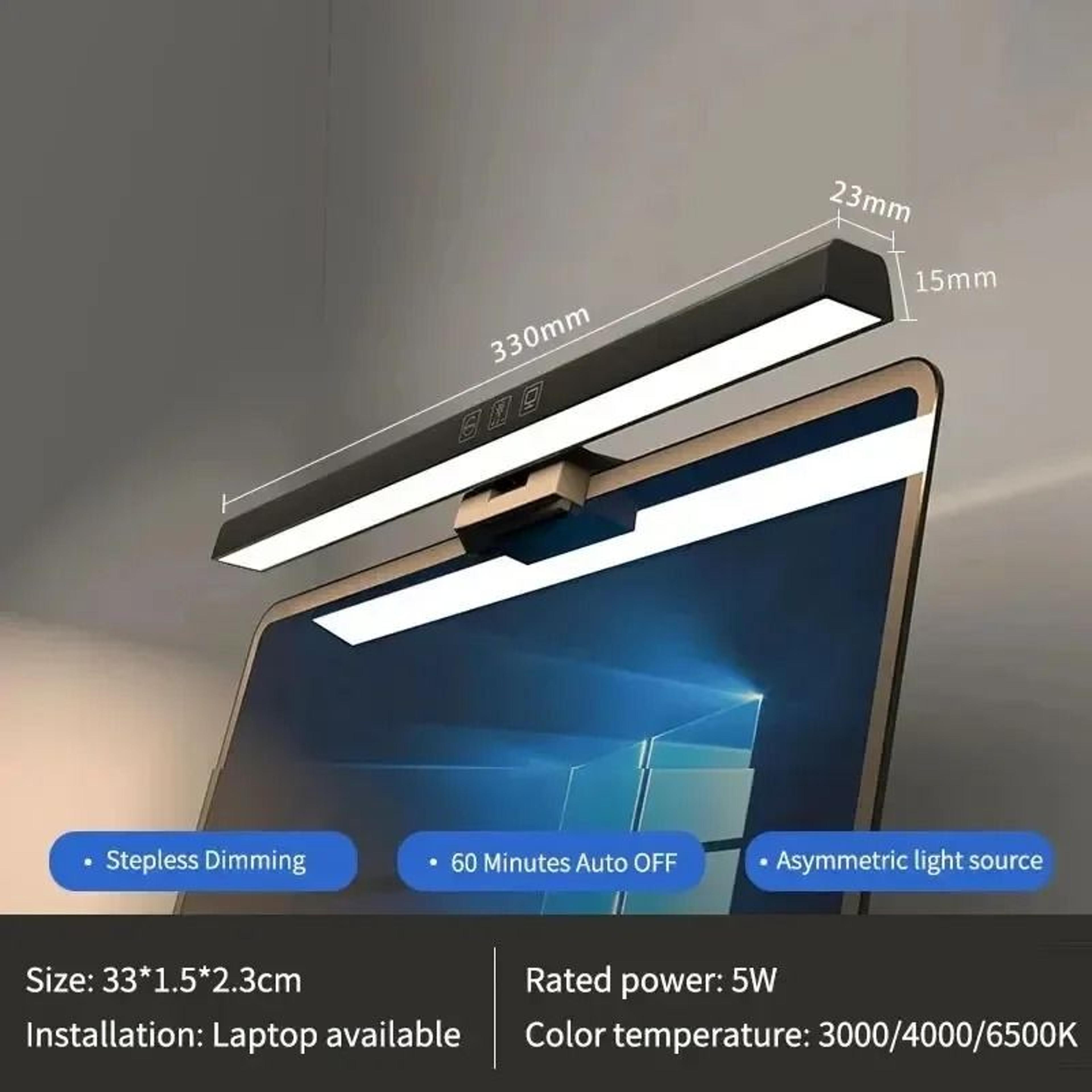 Computer Monitor Light Bar LED Screen Hanging Desk Lamp Dimmable EyeCaring Task Light 6