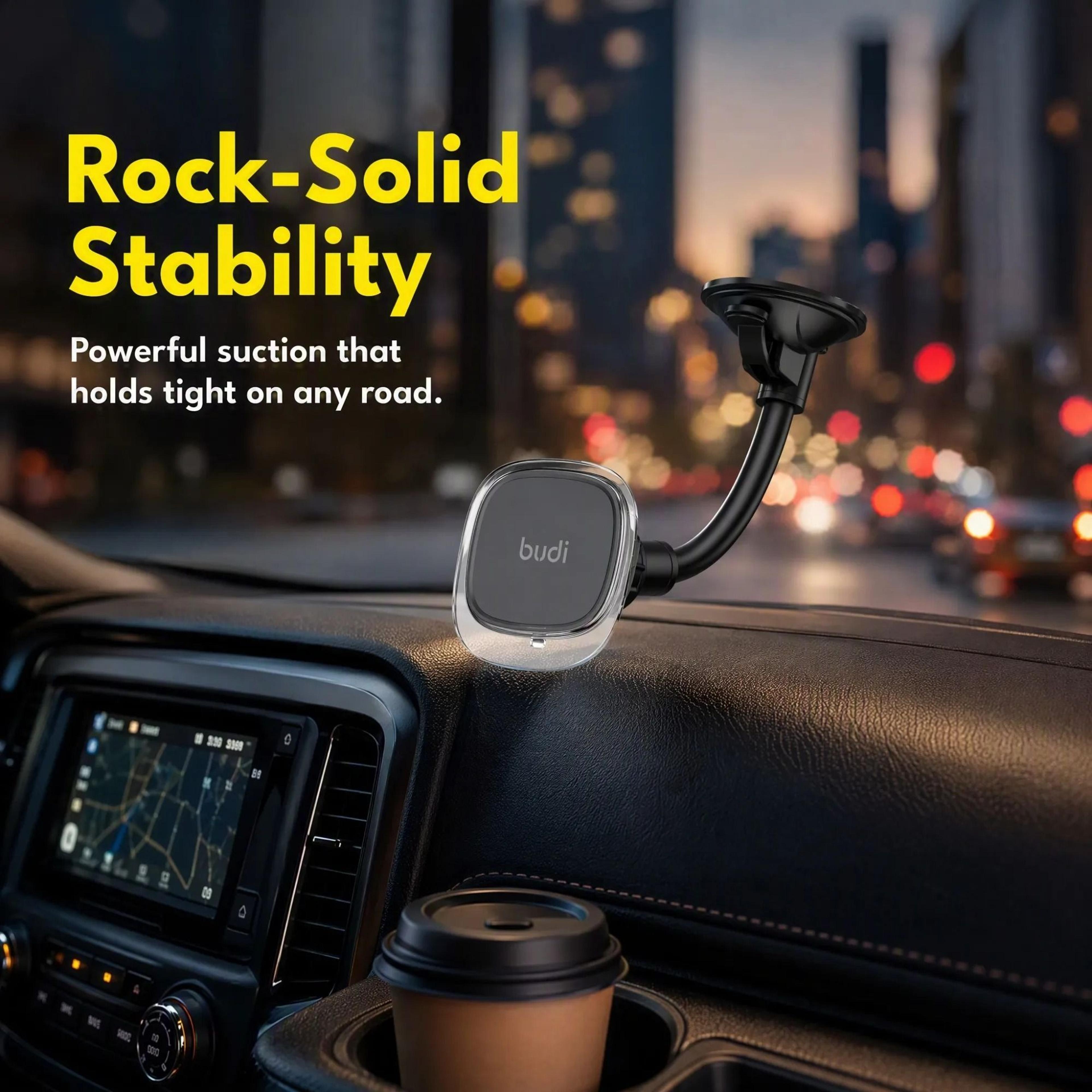 Universal Magnetic Car Phone Holder  360 Rotatable Suction Cup Windshield  Dashboard Mount 2