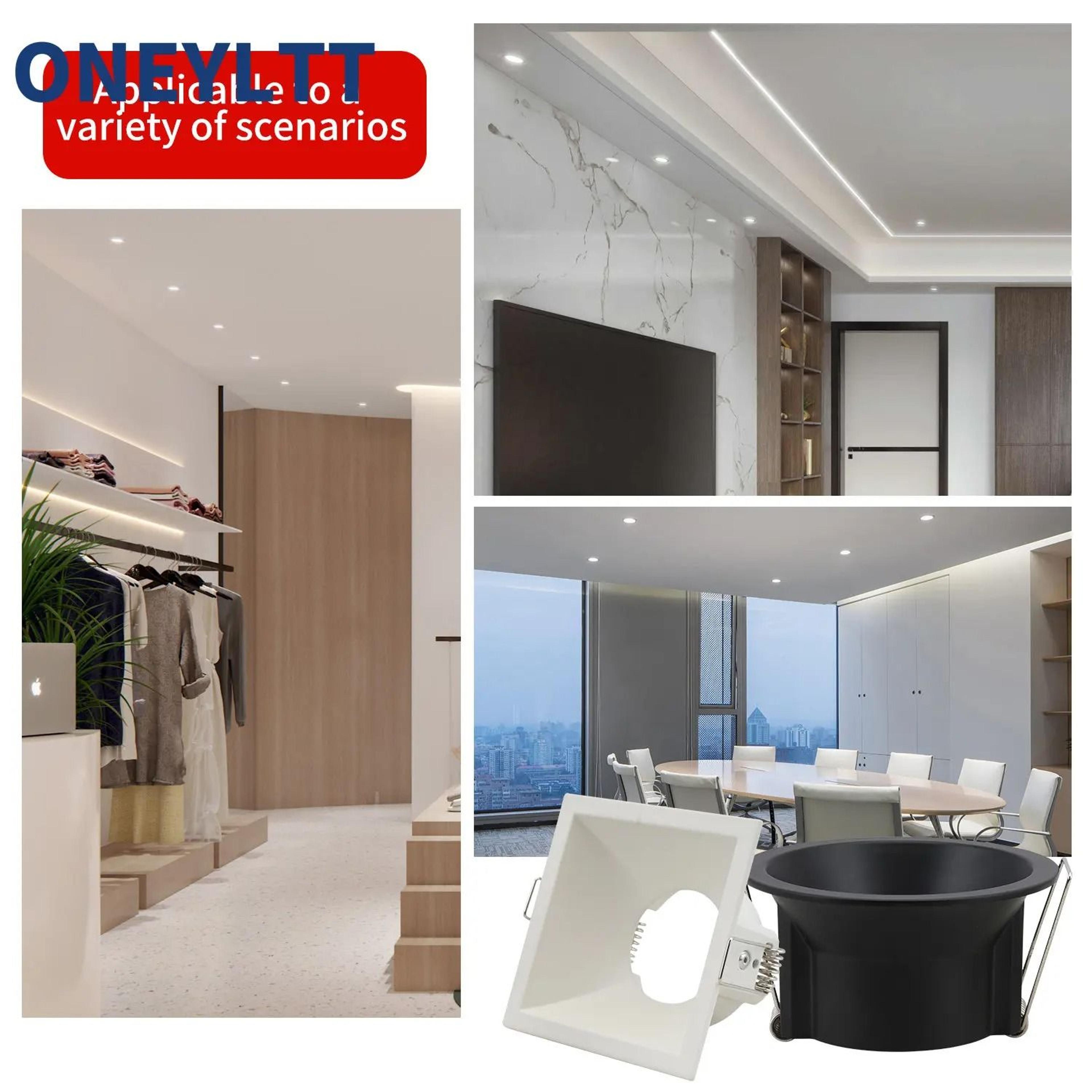 Recessed GU10 MR16 Ceiling Spotlight Frame  Bathroom  Kitchen Downlight Bracket 4