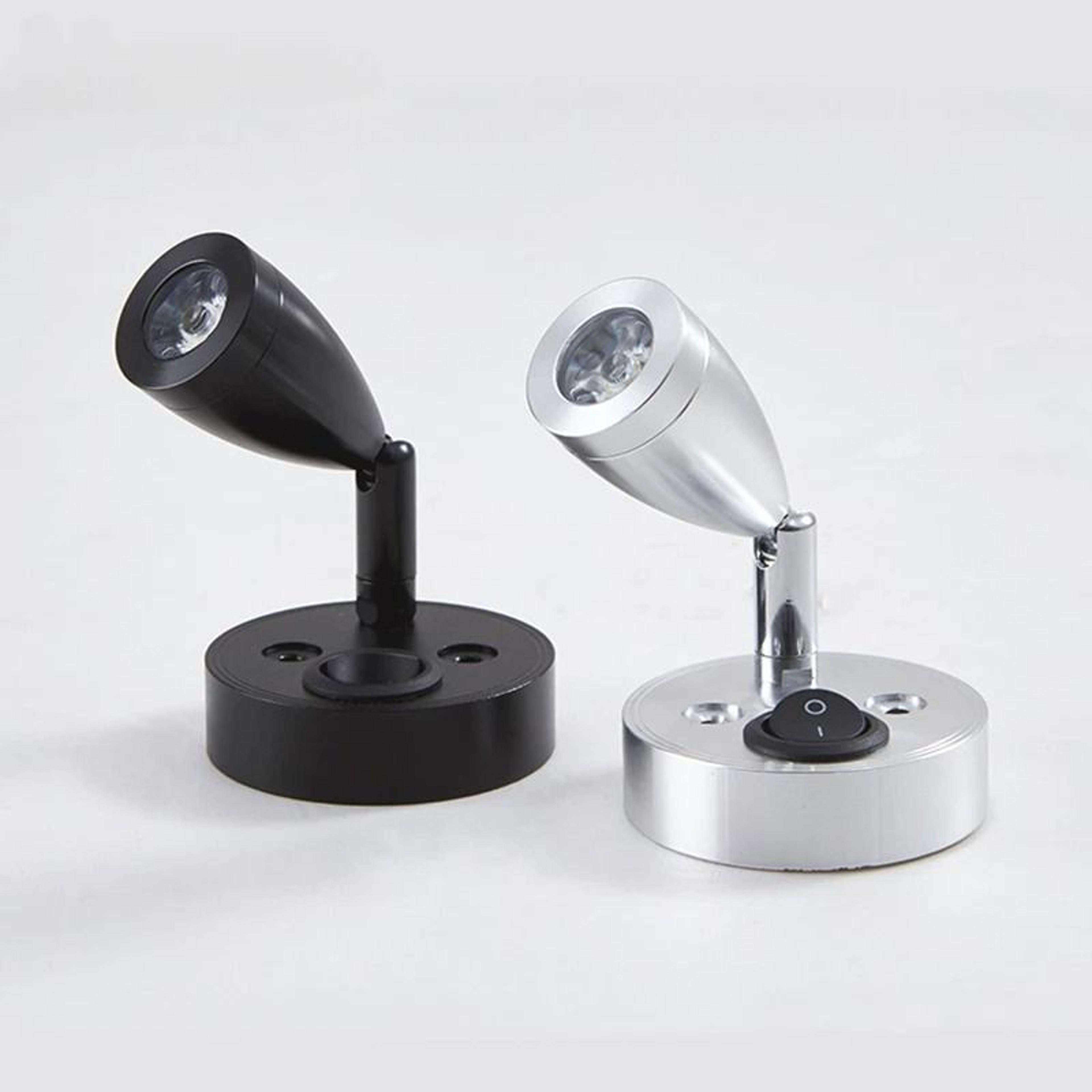 dc 12v led rv reading spotlight – 3w aluminum adjustable wall lamp with switch