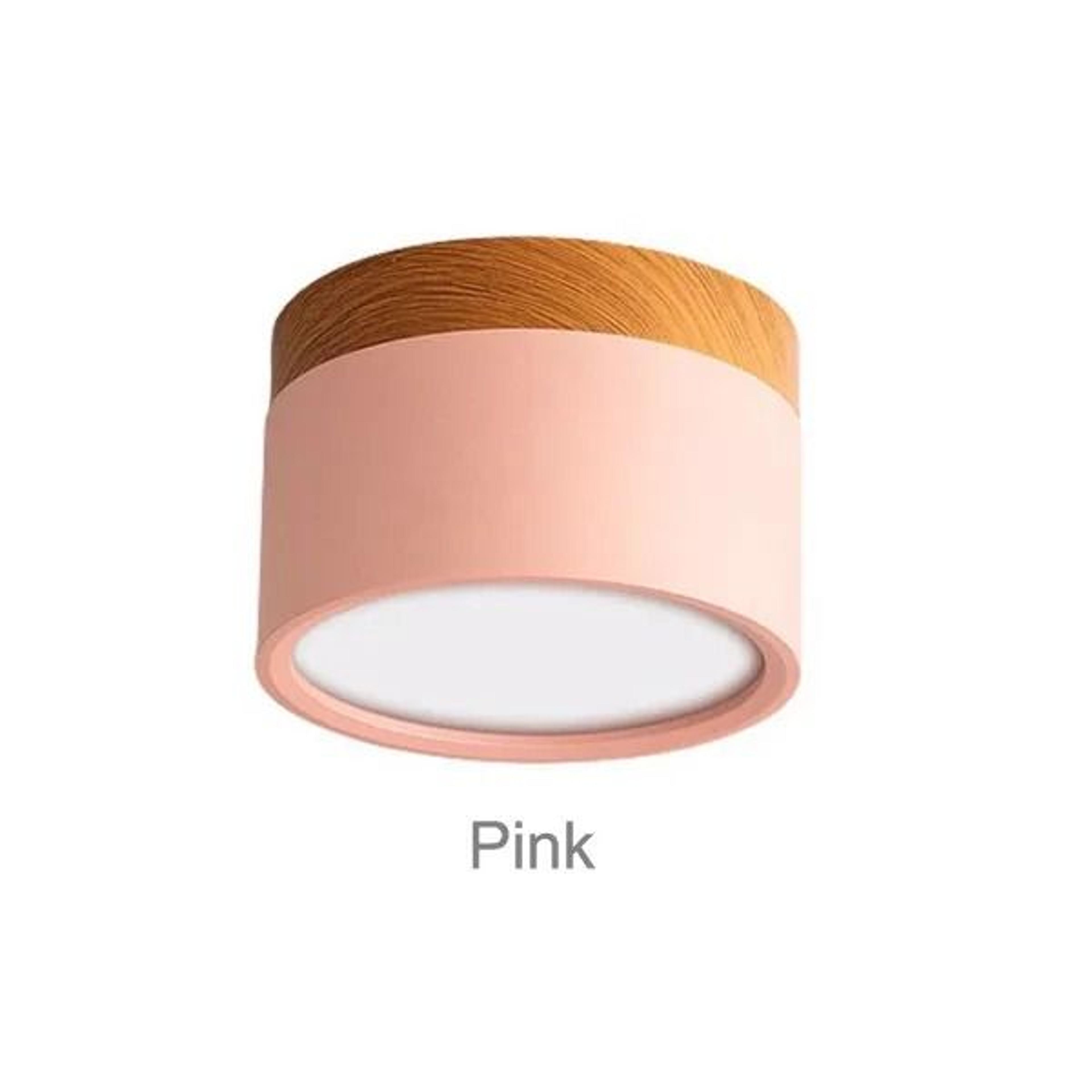Nordic Wood Dimmable LED Downlight  Modern SurfaceMount Ceiling Spotlight 6