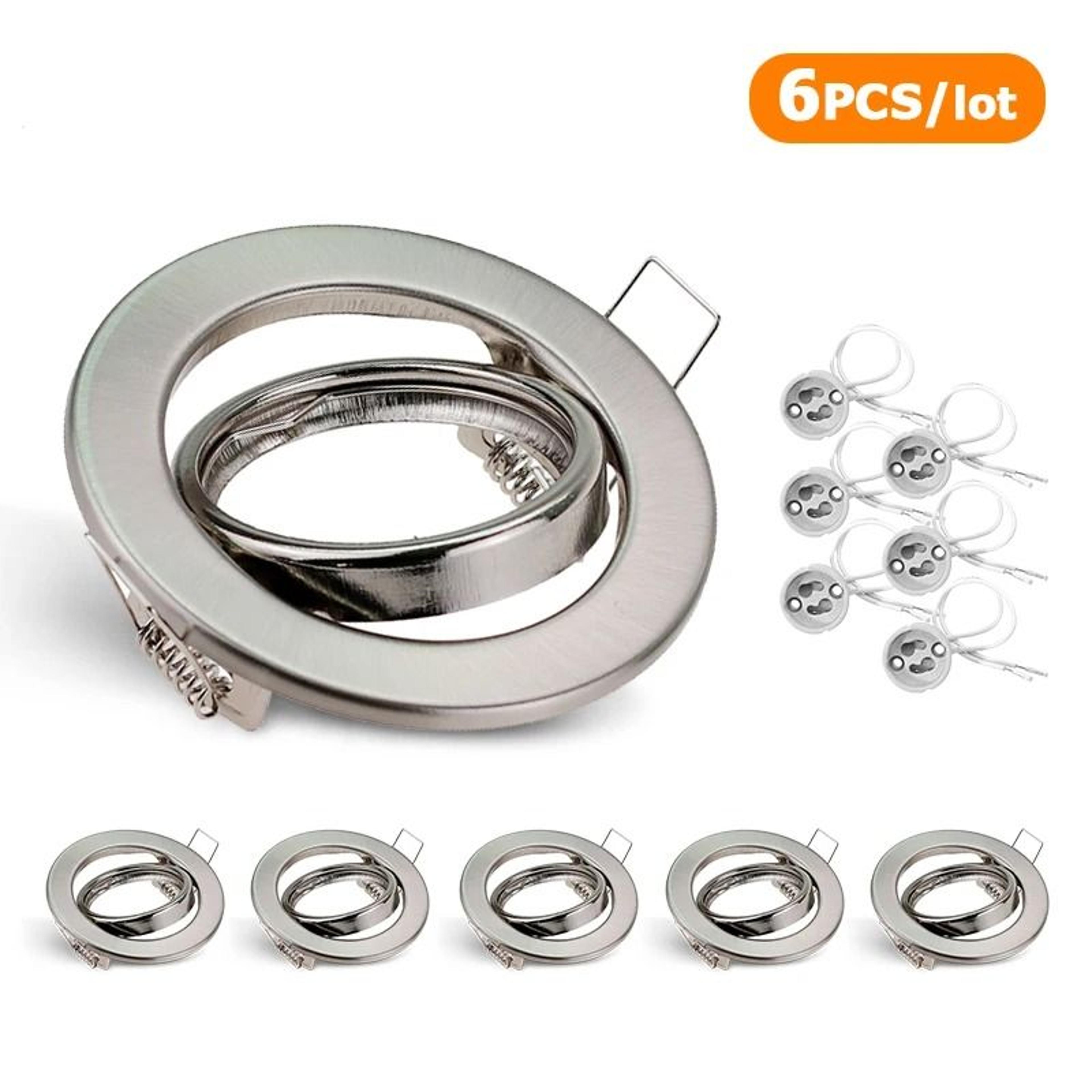 Adjustable Recessed GU10 MR16 Spotlight Frame  70mm Cutout Ceiling Downlight Holder 7
