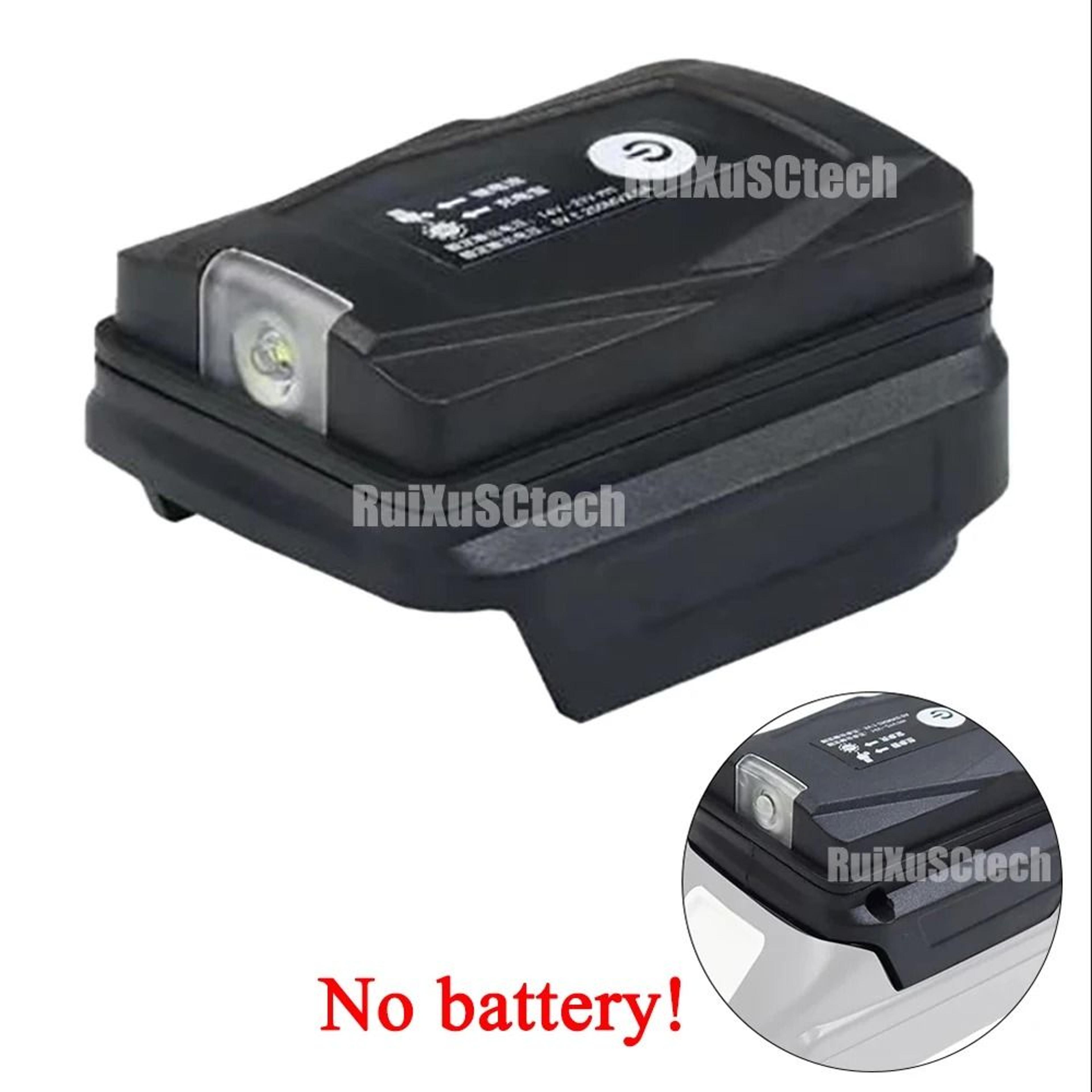 cordless led flashlight torch & usb phone charger adapter for makita 18v li-ion battery