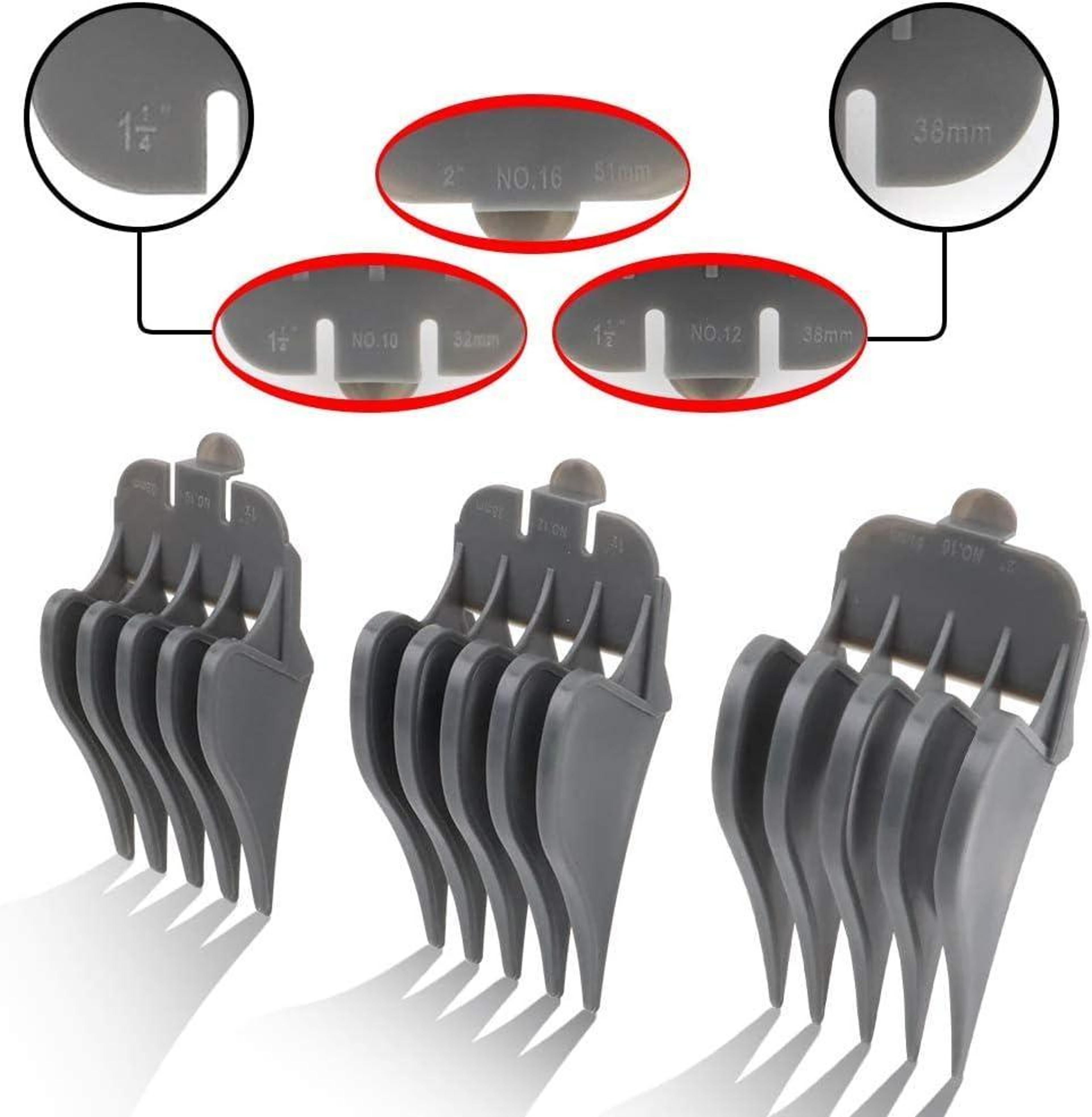 Guide Comb Kit For Wahl  Clipper Guard Set Hair Cutting Attachment 4