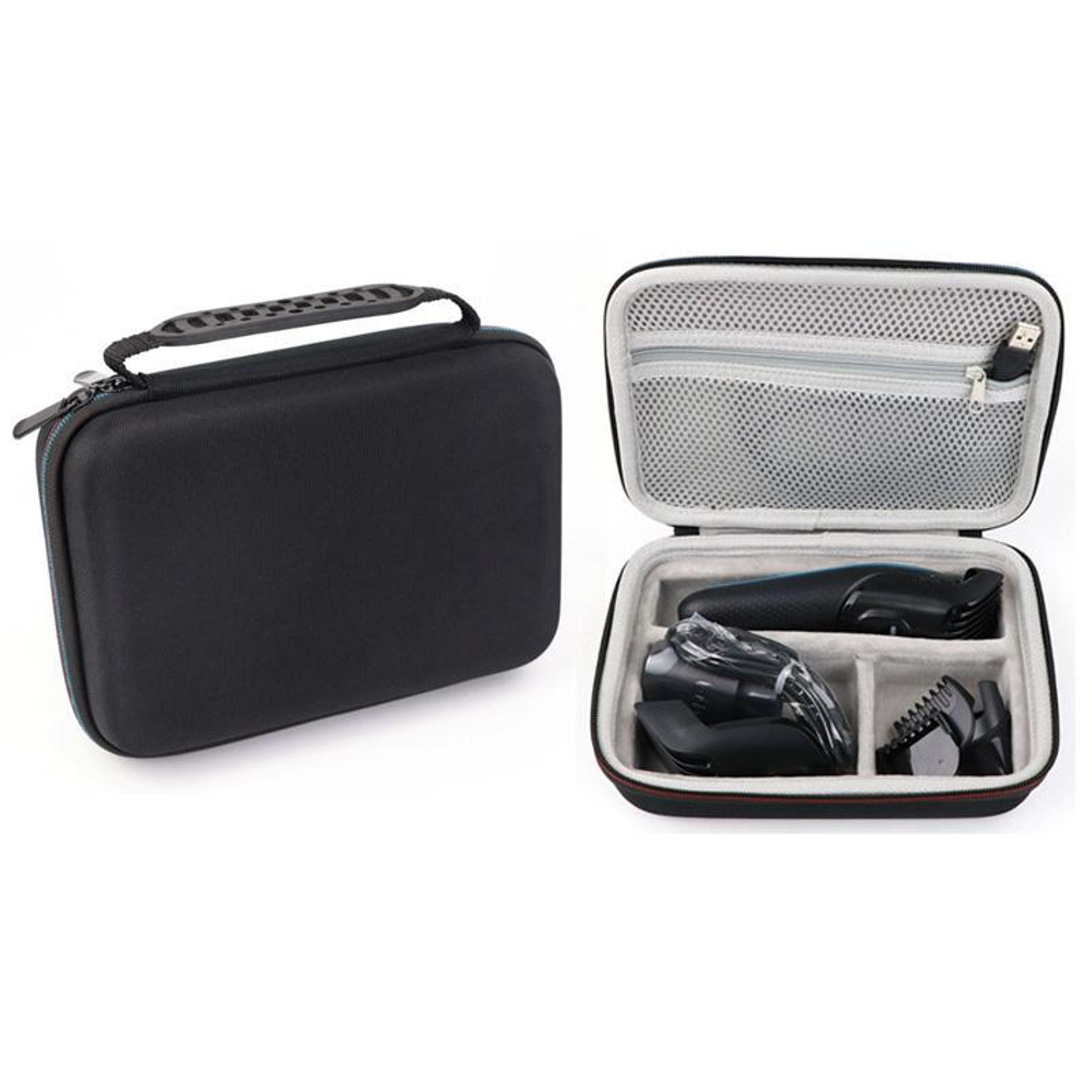 storage case for braun beard trimmer & hair clipper travel organizer