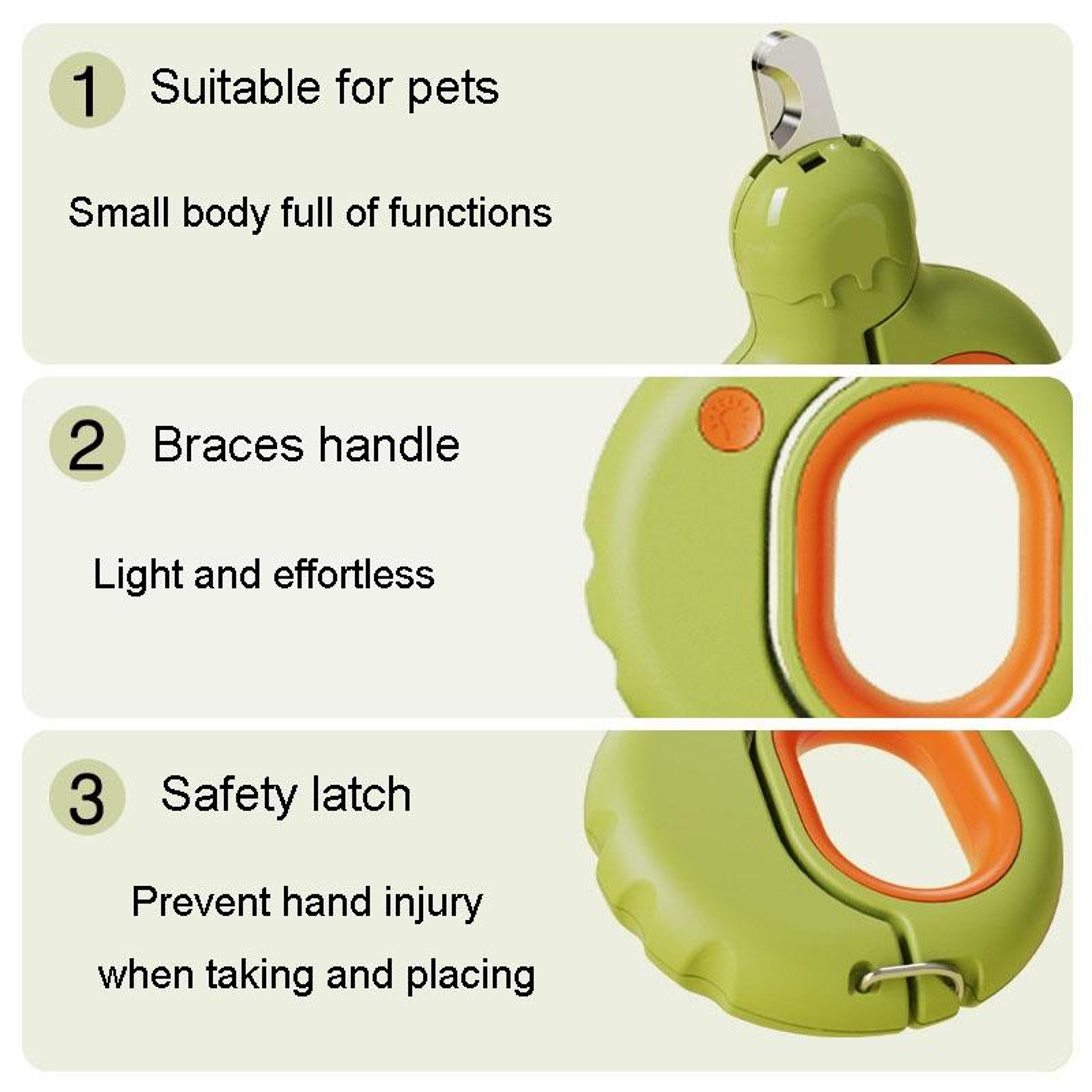 LED Dog  Cat Nail Clipper With Safety Light Stainless Steel Pet Nail Trimmer 11
