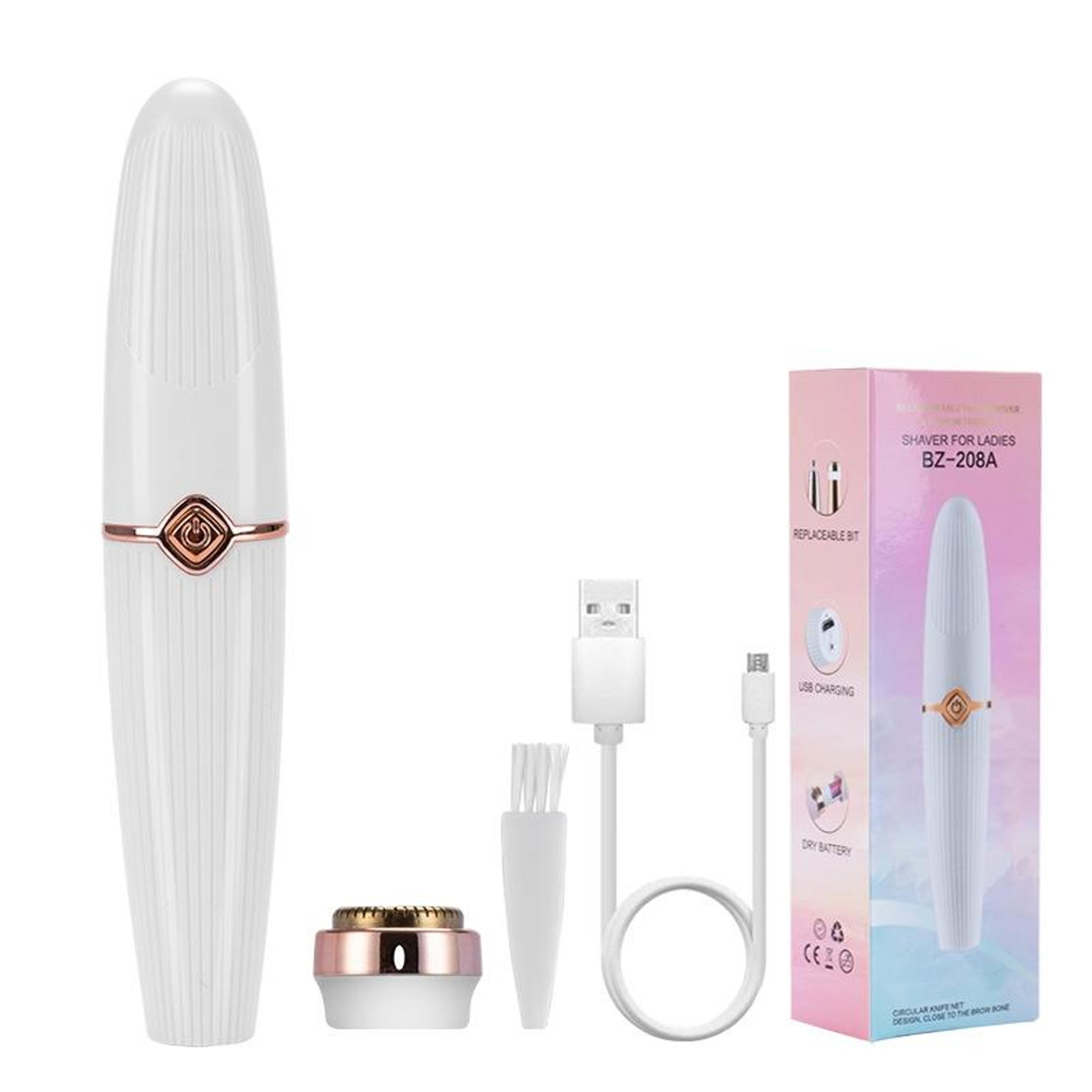 Ladies Shaver  Mini Face Shaver  Eyebrow Trimmer  Lipstick Design Facial Hair Remover Epilator 1