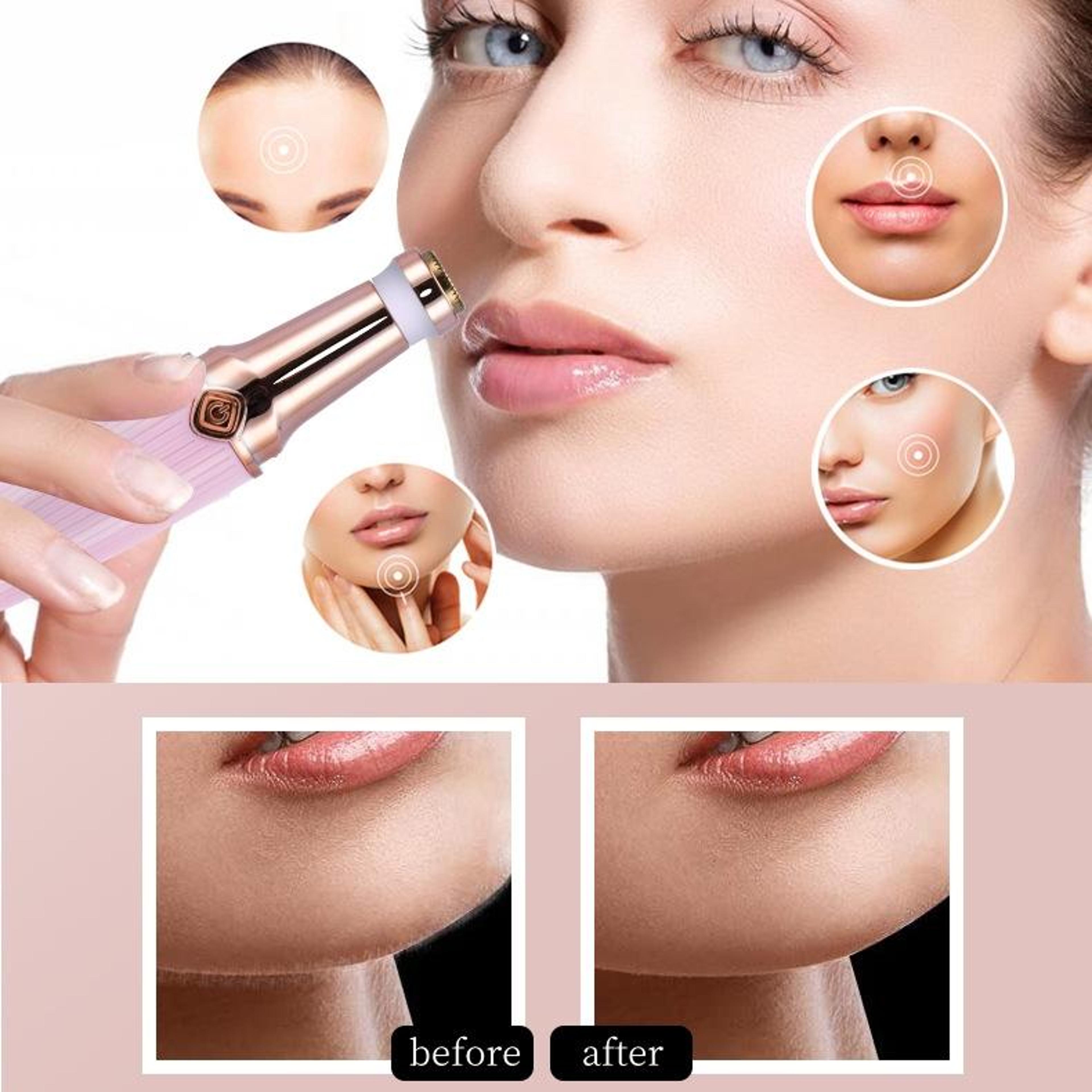 Ladies Shaver  Mini Face Shaver  Eyebrow Trimmer  Lipstick Design Facial Hair Remover Epilator 8