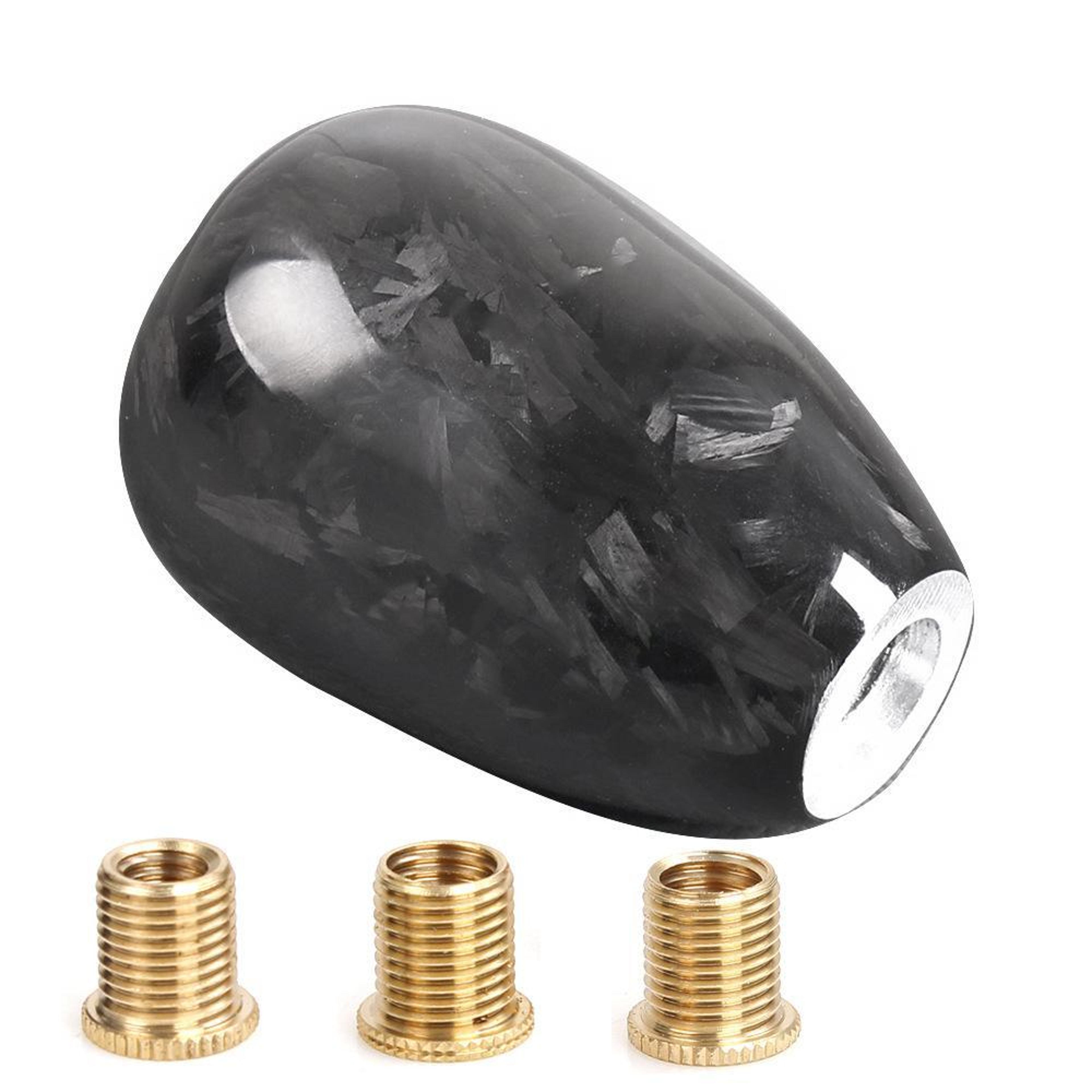 forged carbon fiber short shift knob  universal performance gear shift knob for manual driving