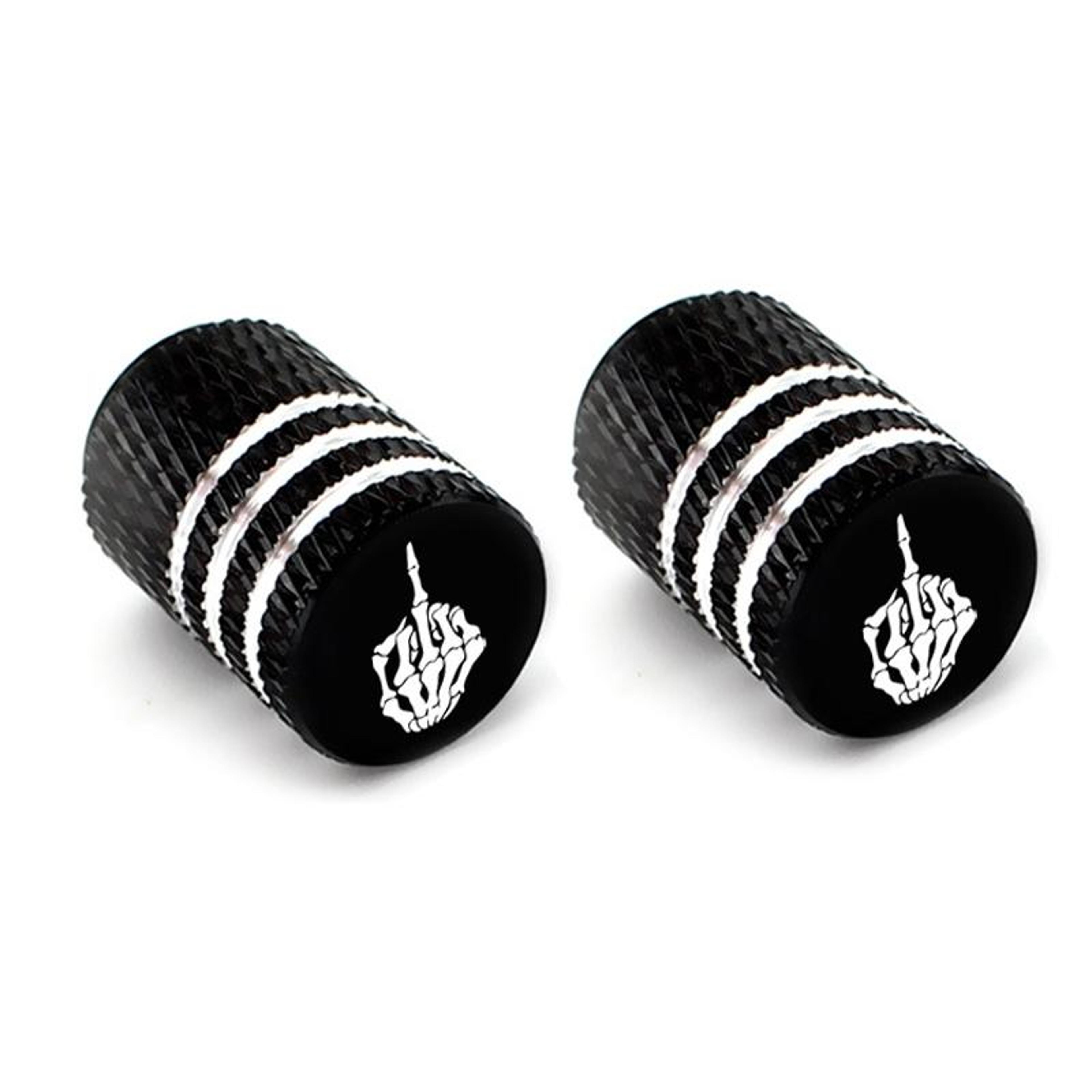 skull laser tire valve stem caps set anti-theft car wheel accessories