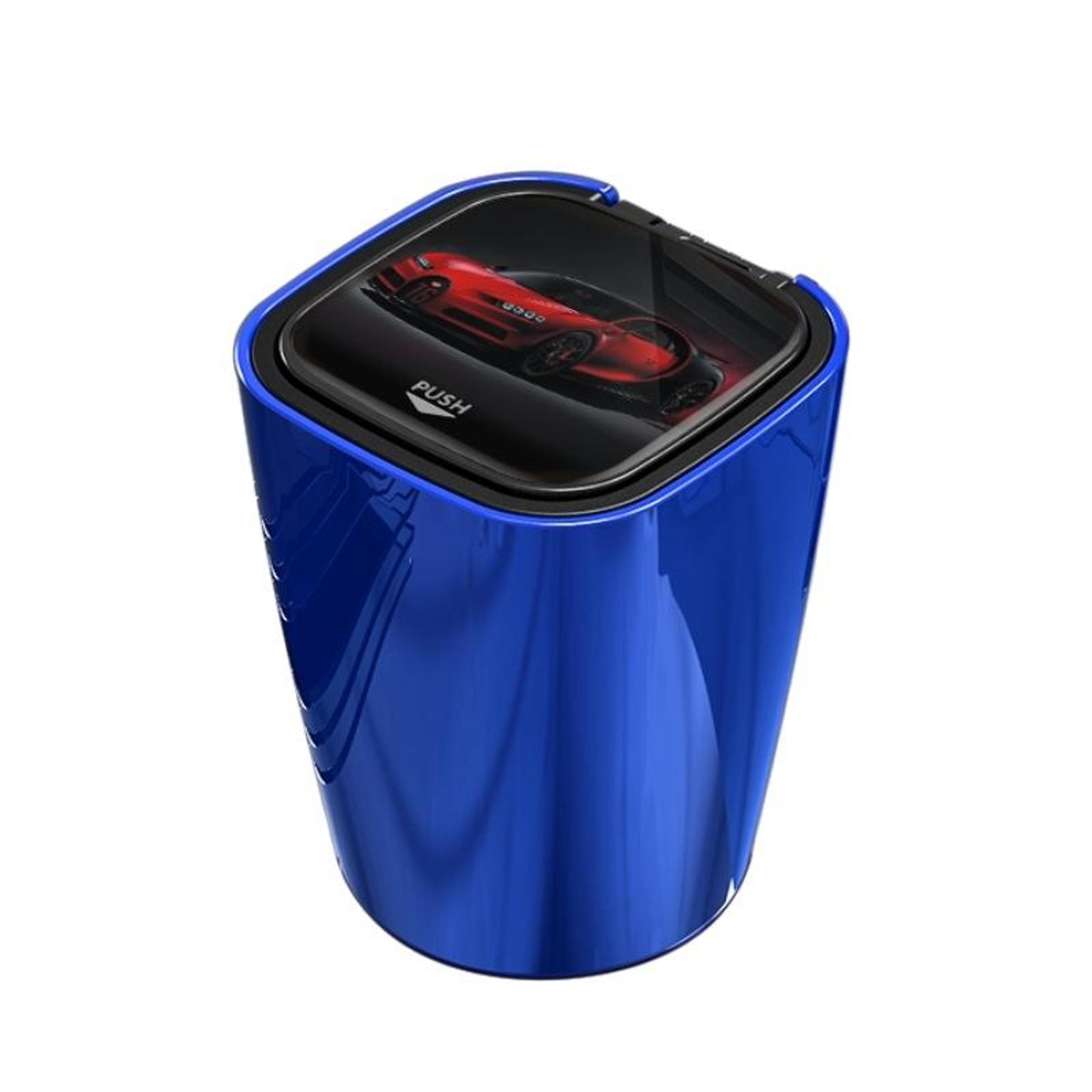 led car ashtray smokeless car ashtray crystal blue portable car accessory ashtray