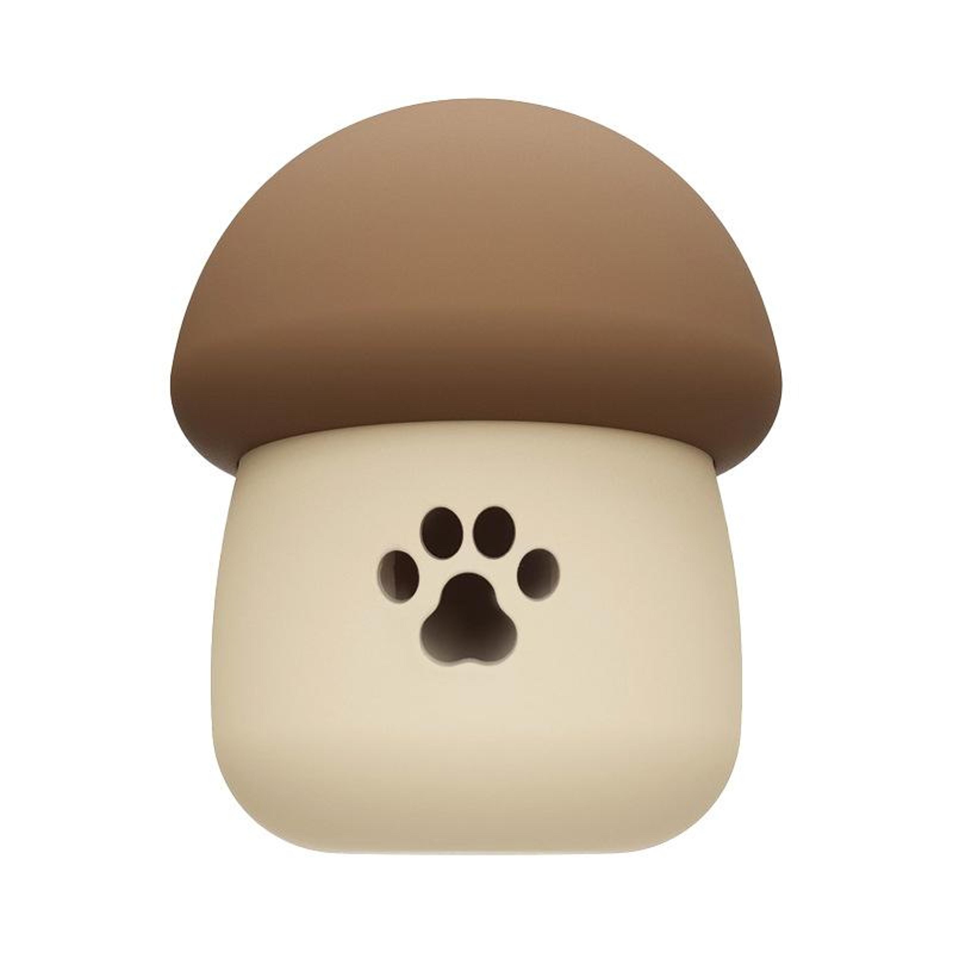 mushroom silicone slow feeder dog & cat puzzle toy interactive pet feeder bowl for dogs & cats
