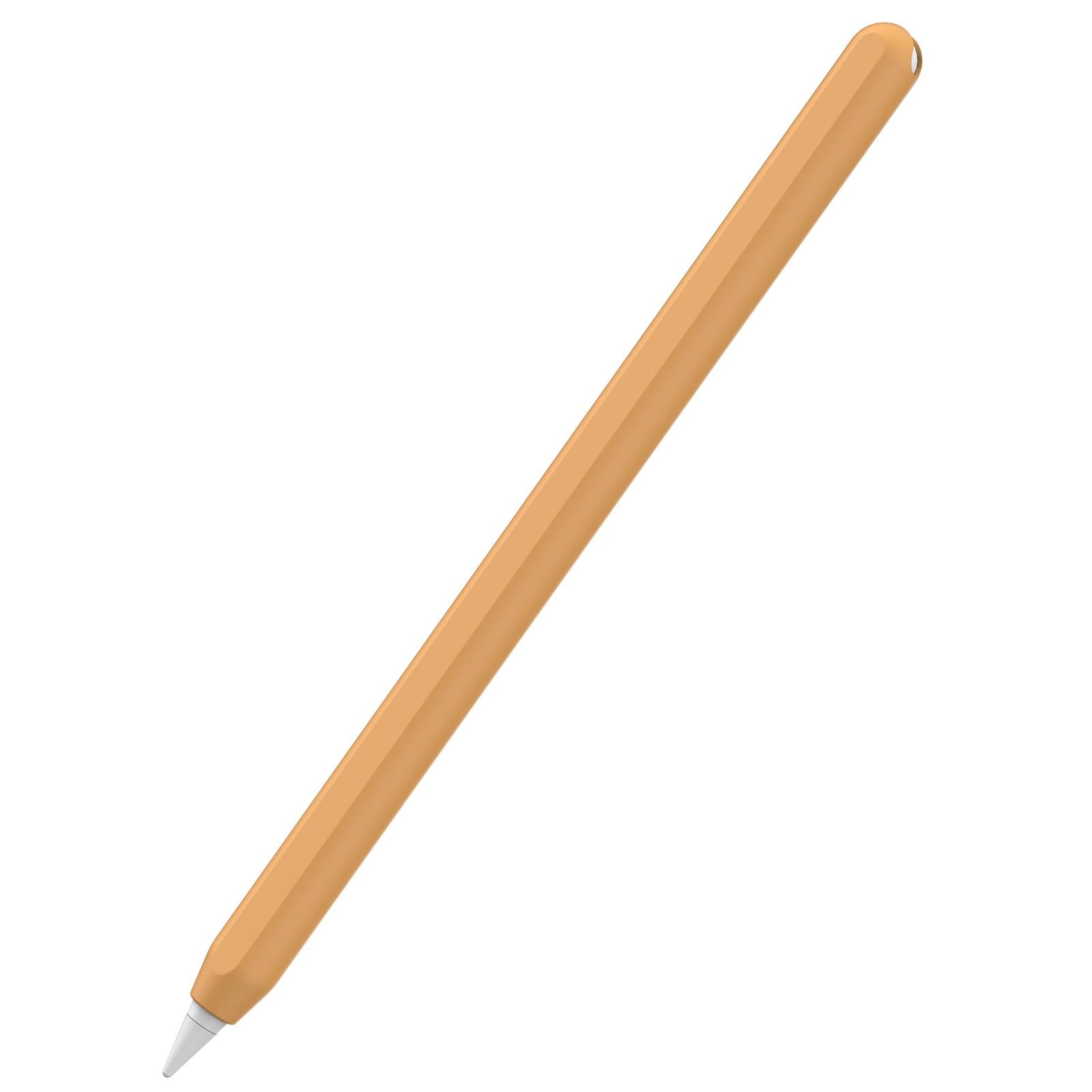 Ultra Thin Silicone Apple Pencil Pro  2 Magnetic Protective Case Orange Sleeve 7