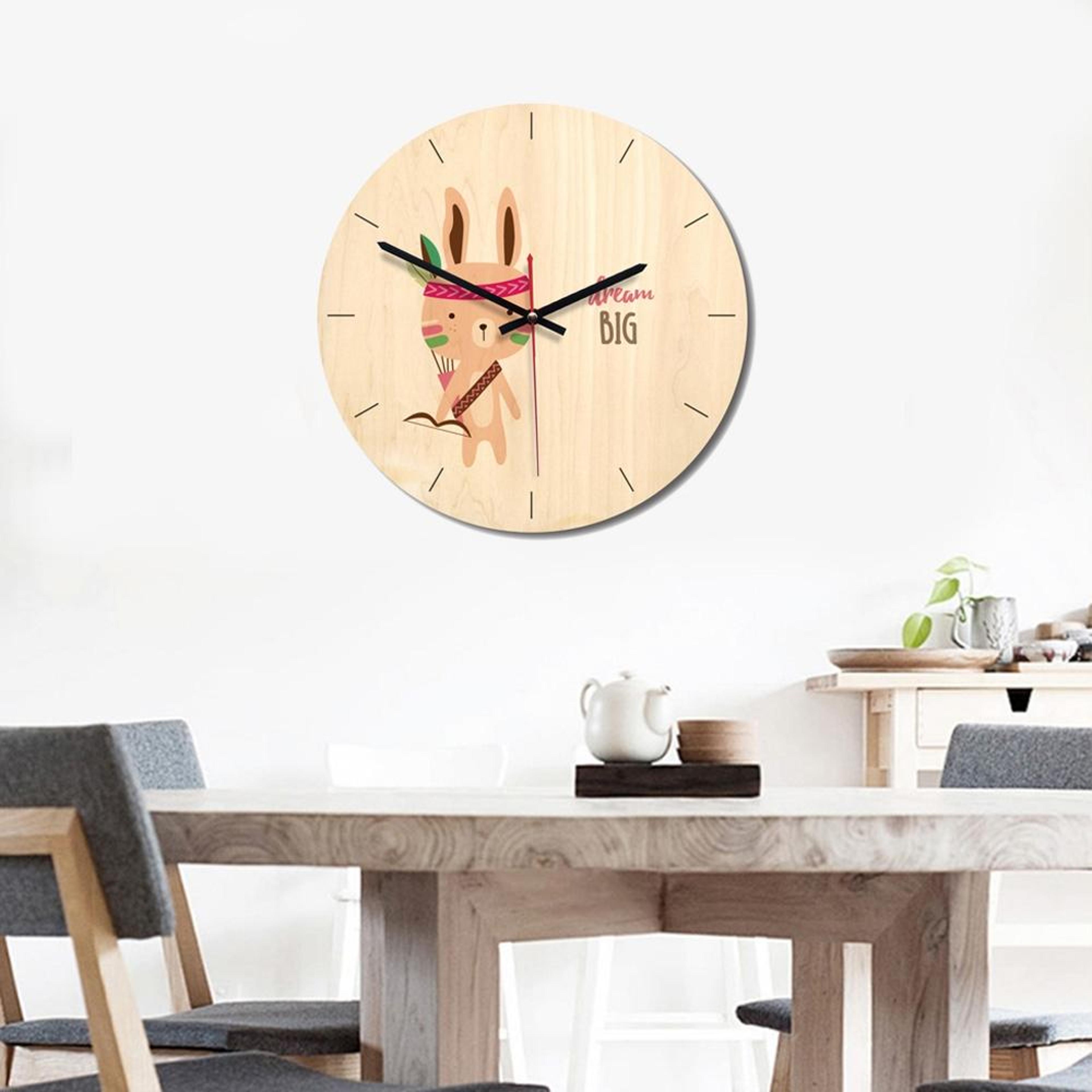 Dog Shaped Swinging Tail Wall Clock Battery Operated Decorative Home  Office Timepiece 2