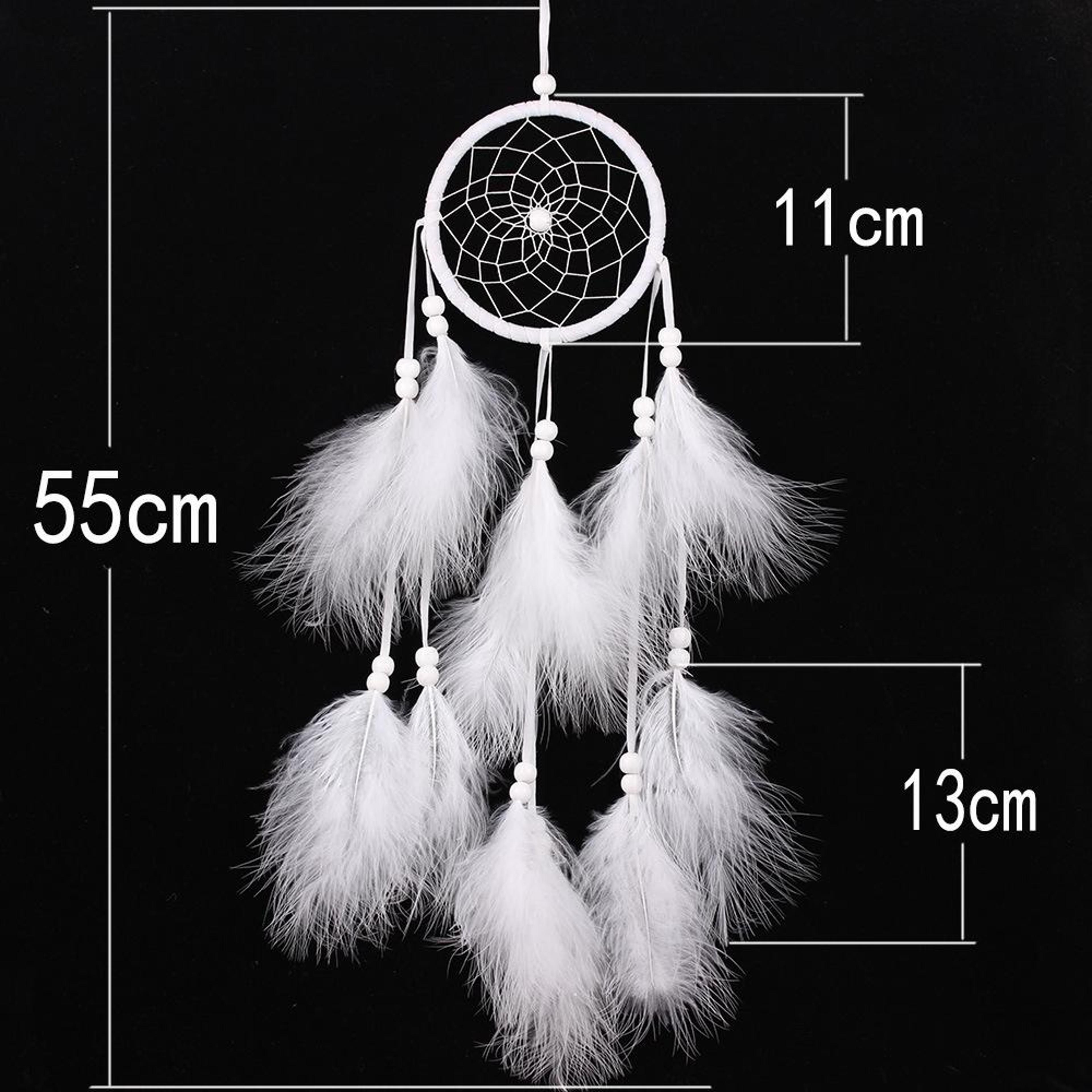 Boho Dream Catcher Car Hanging Ornament Handwoven Feather Wall Decor 7