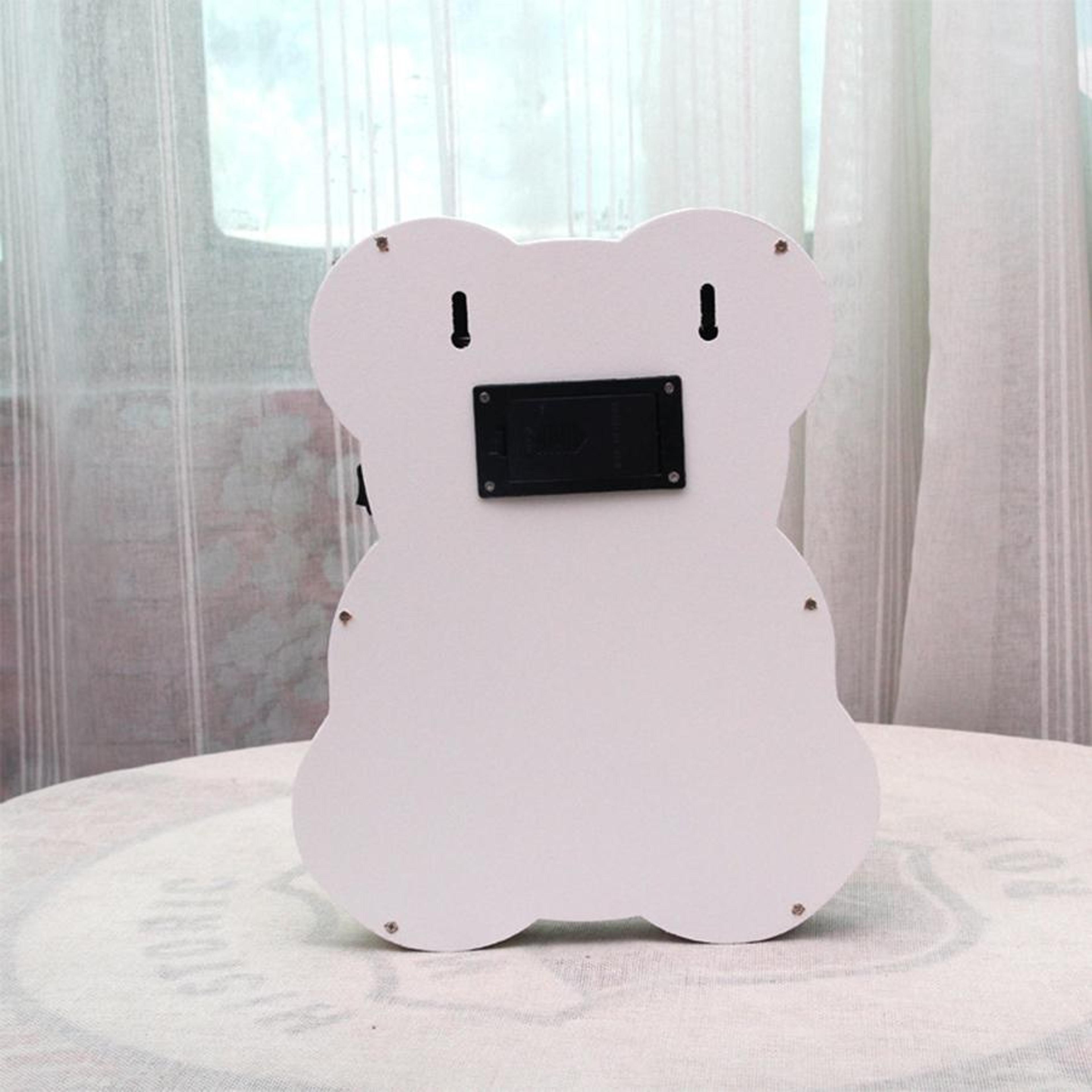 GlowNest Wooden LED Night Light For Kids Bedroom Warm Bedside Wall Lamp 5