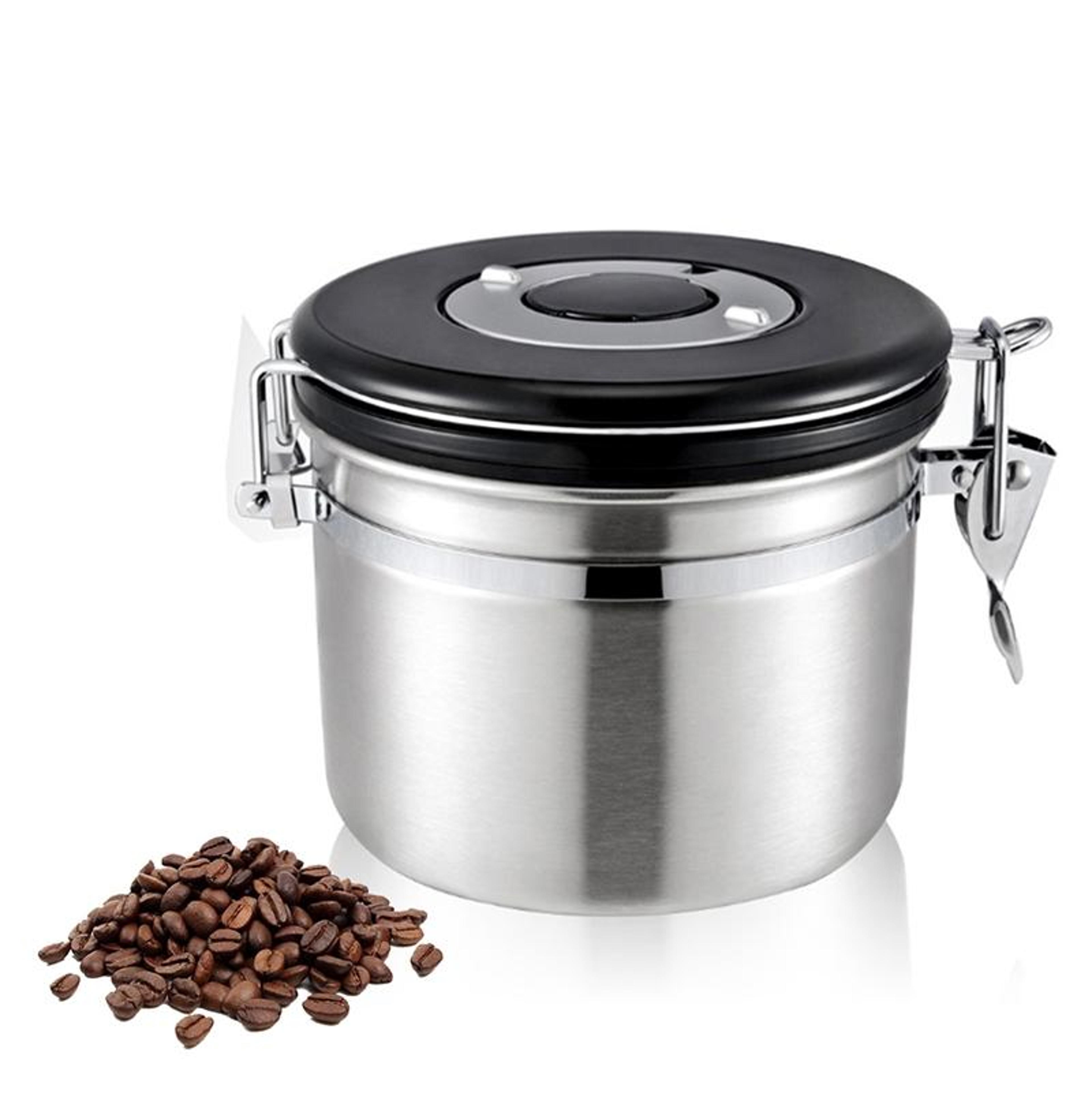 FreshLock 800ml Coffee Bean Storage Container With CO2 Valve Date Tracker  Airtight Seal 1