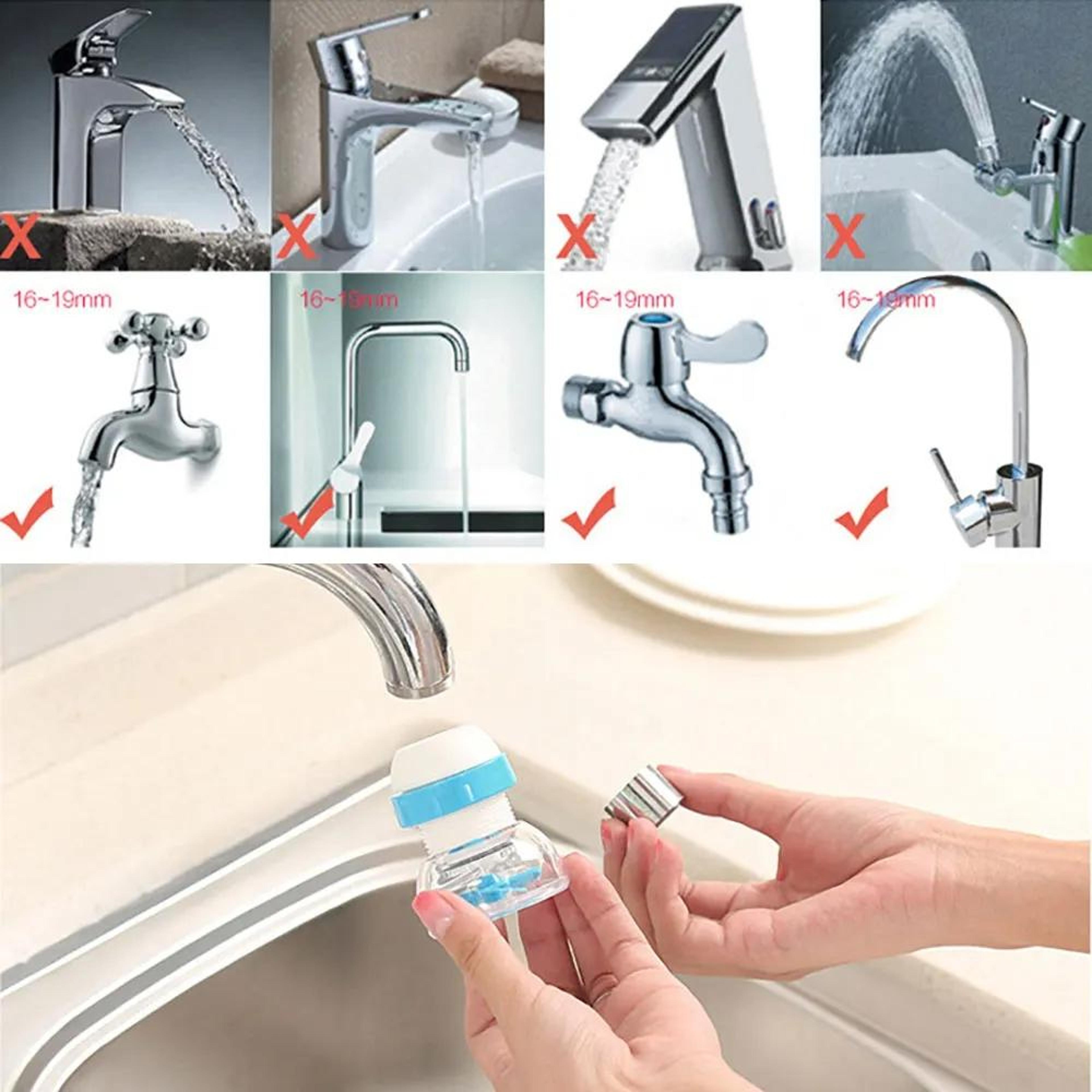 360 Rotating AntiSplash Faucet Water Saver Filter For Kitchen  Bathroom Sinks 6