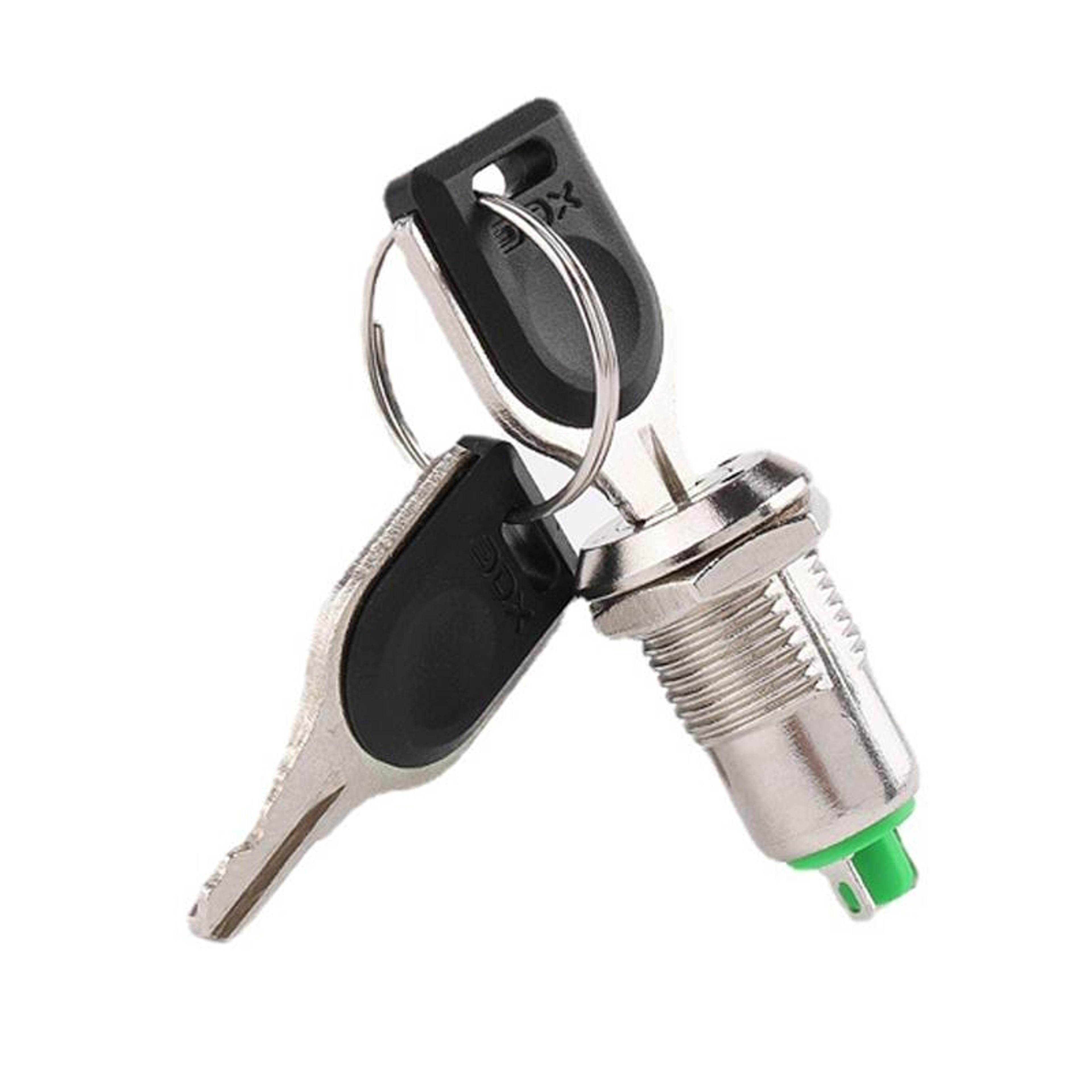 12mm electronic lock switch metal key knob lock for toy cabinets, control panels & diy projects