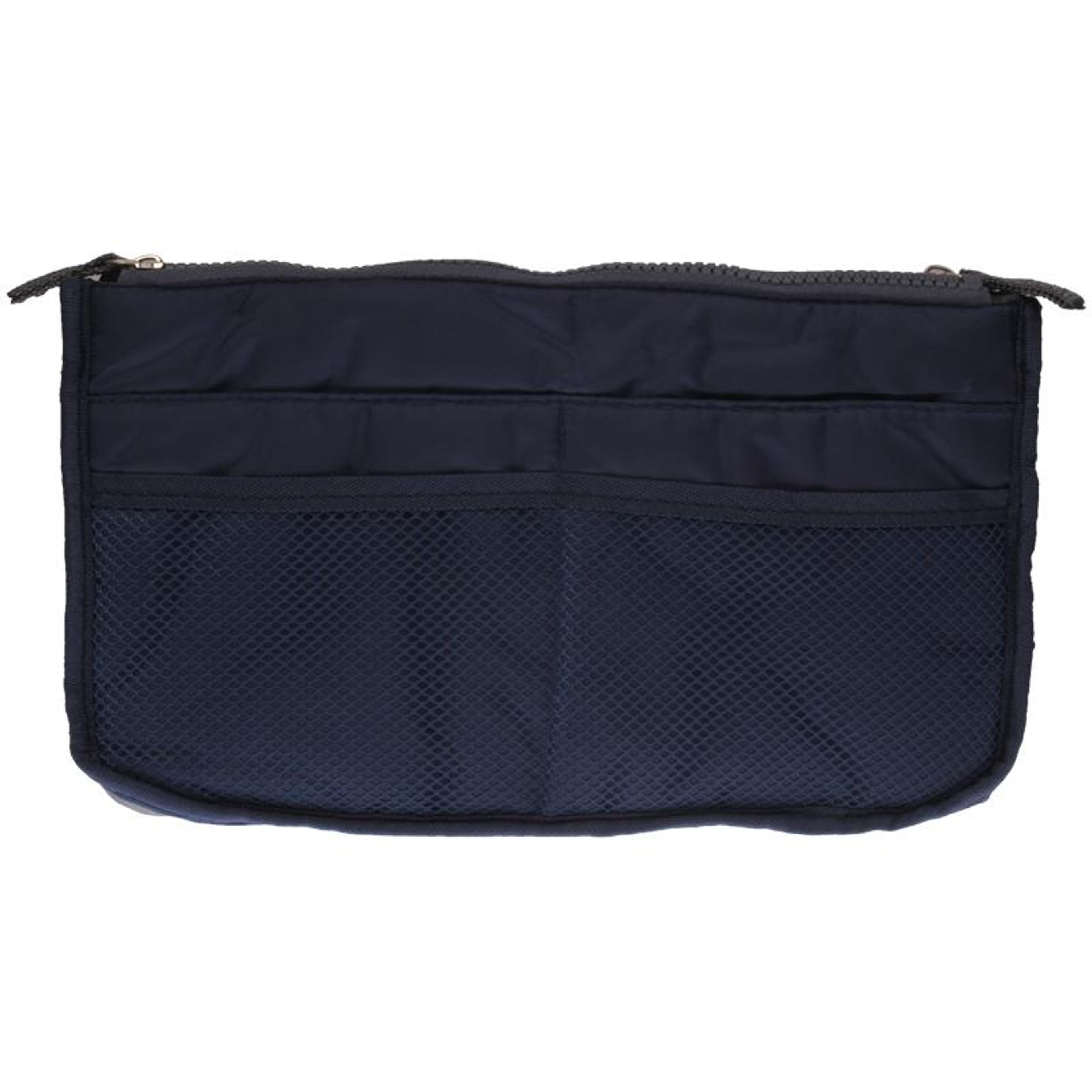 Aura Travel Multi Function Double Zipper Cosmetic Bag And Thickened Purse Organizer Insert 3