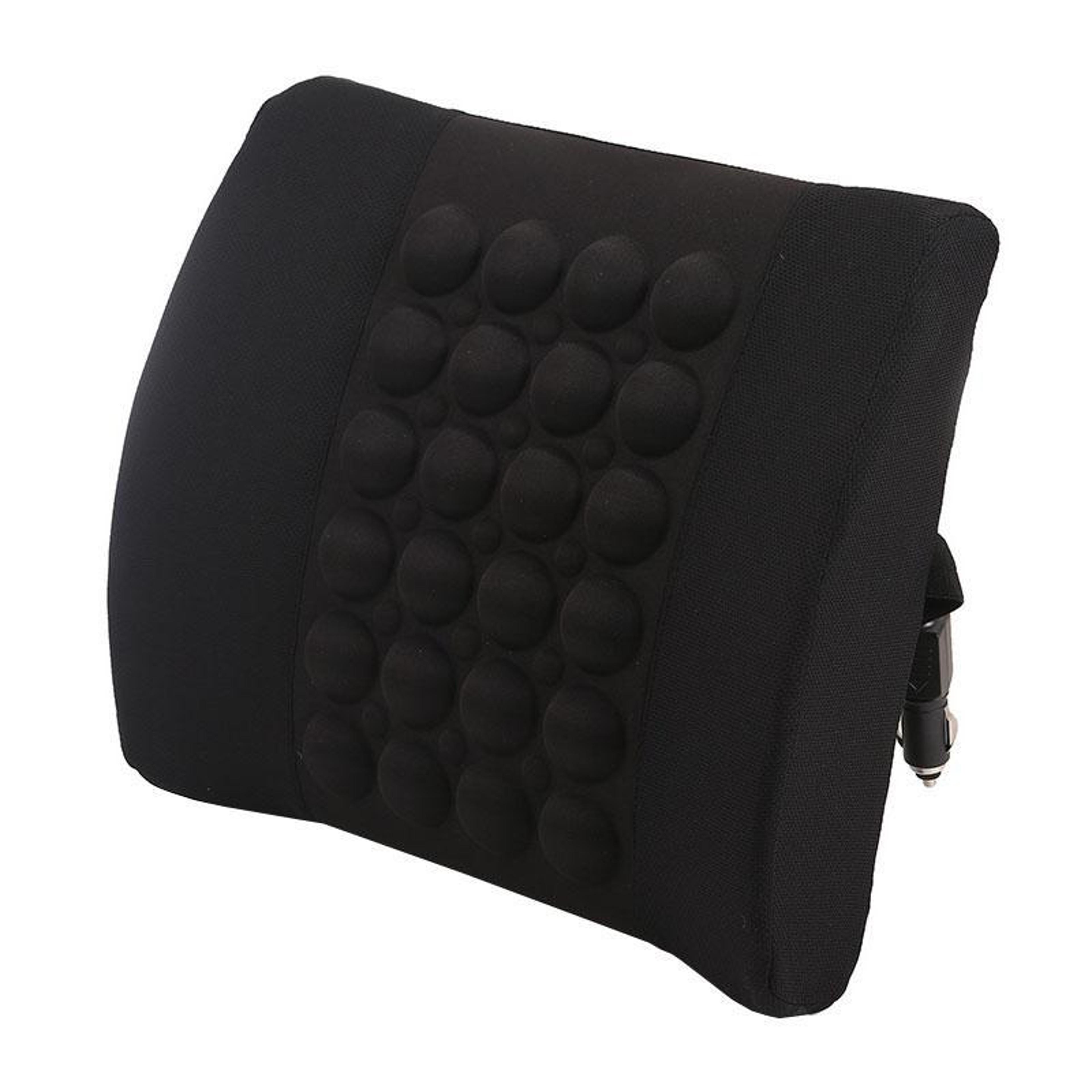 vibracomfort car lumbar support cushion with adjustable massage for driving relief