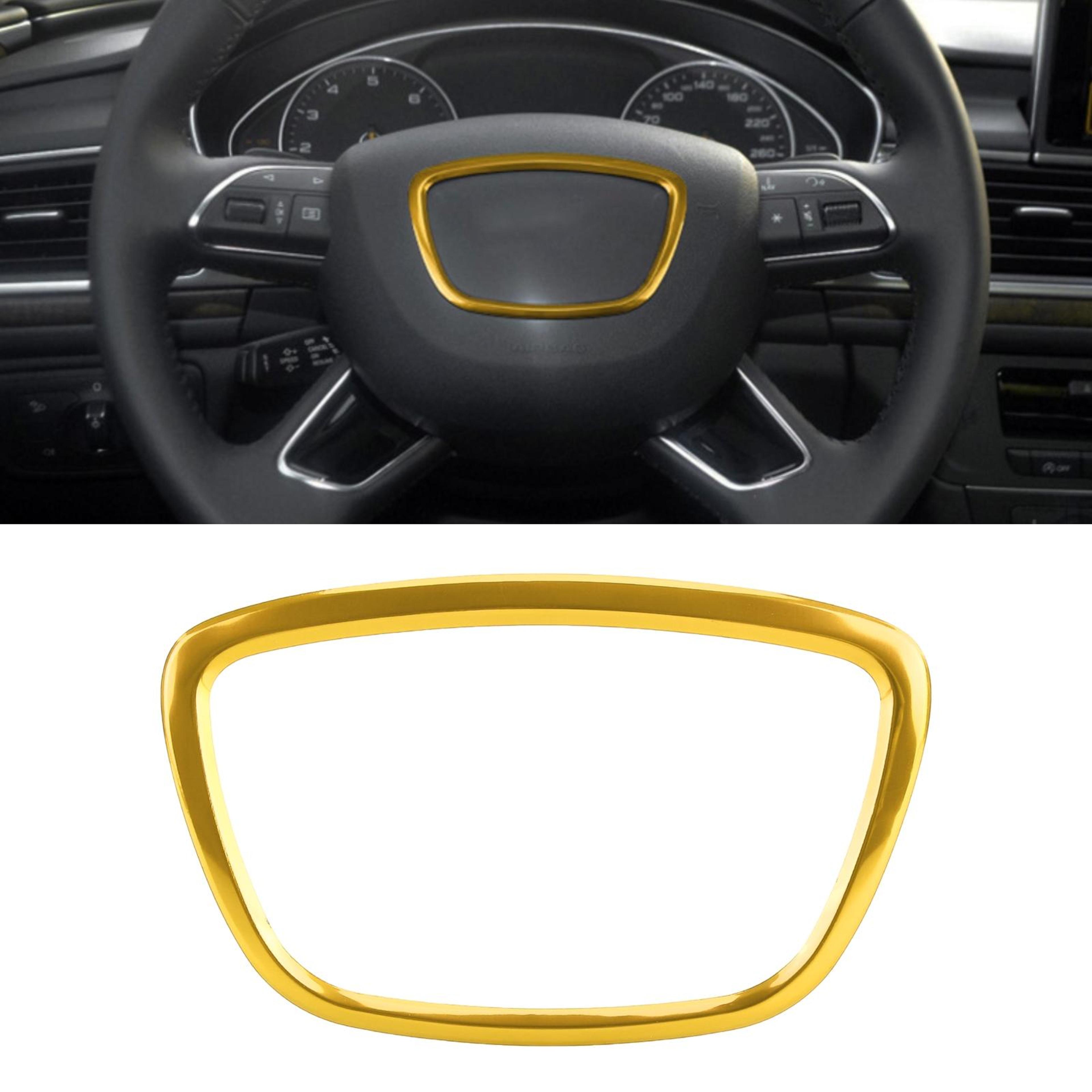 audi steering wheel ring trim cover luxury metal interior accent sticker