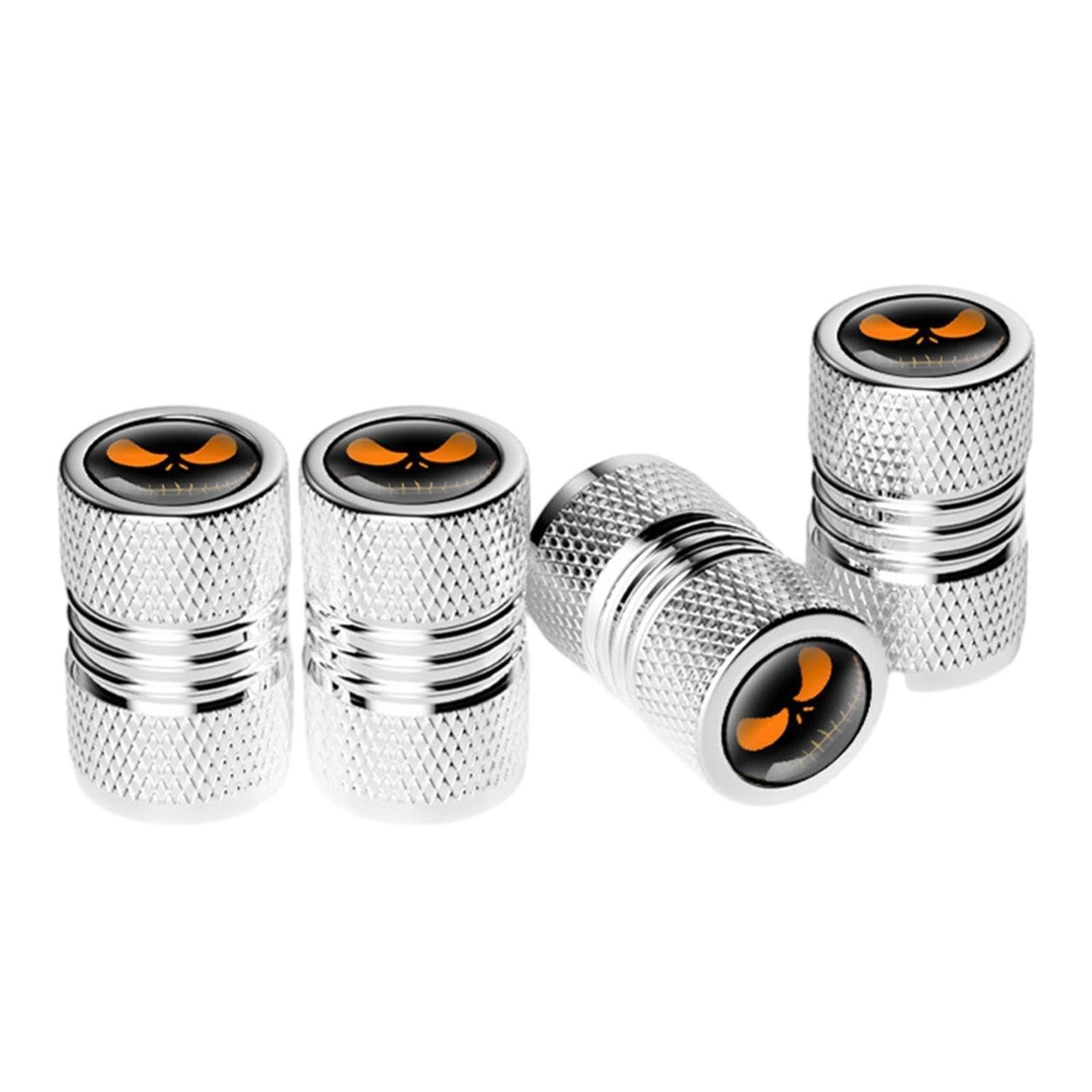 lantern ghost head tire valve caps universal anti theft dustproof wheel stem covers