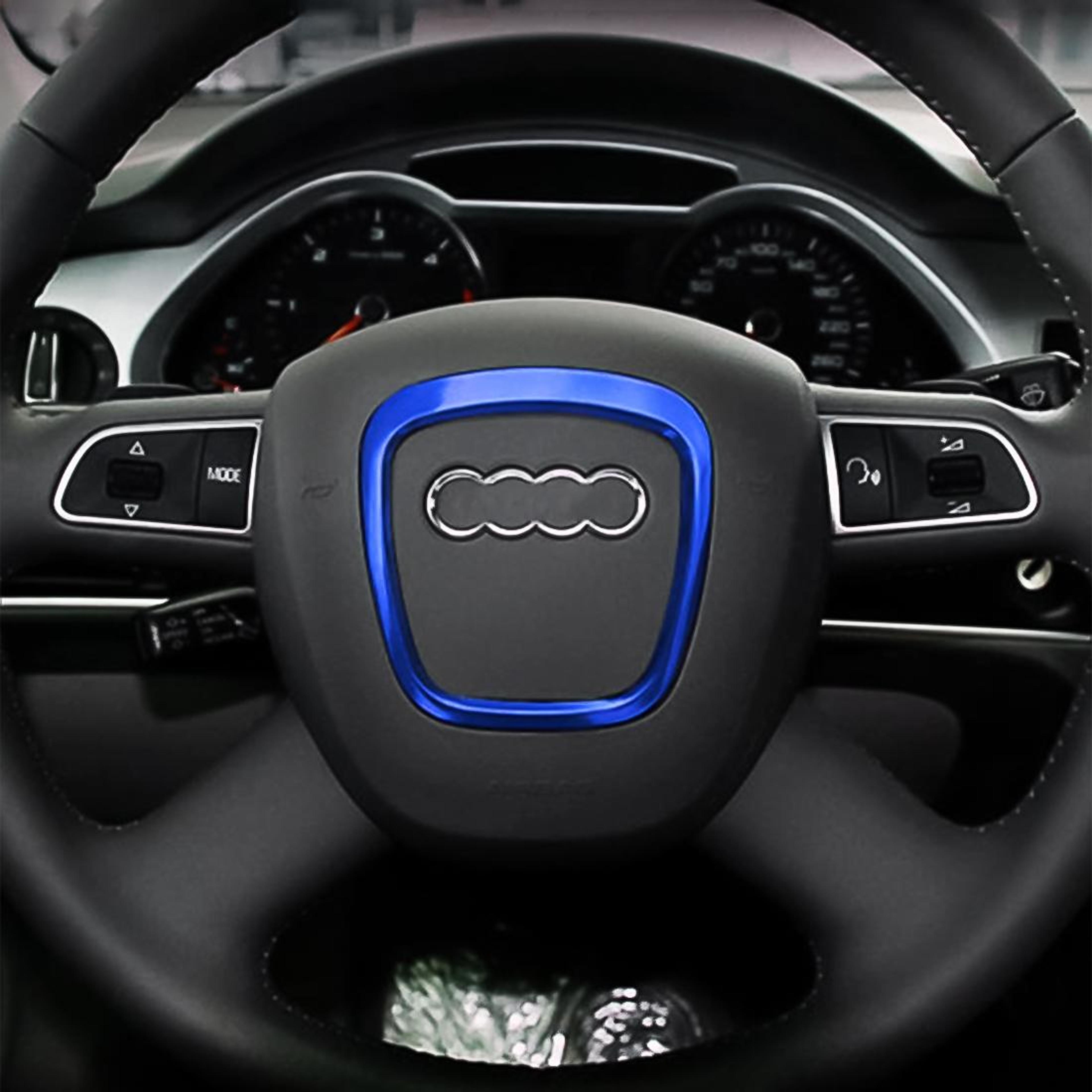 audi steering wheel trim ring cover aluminum alloy interior accent