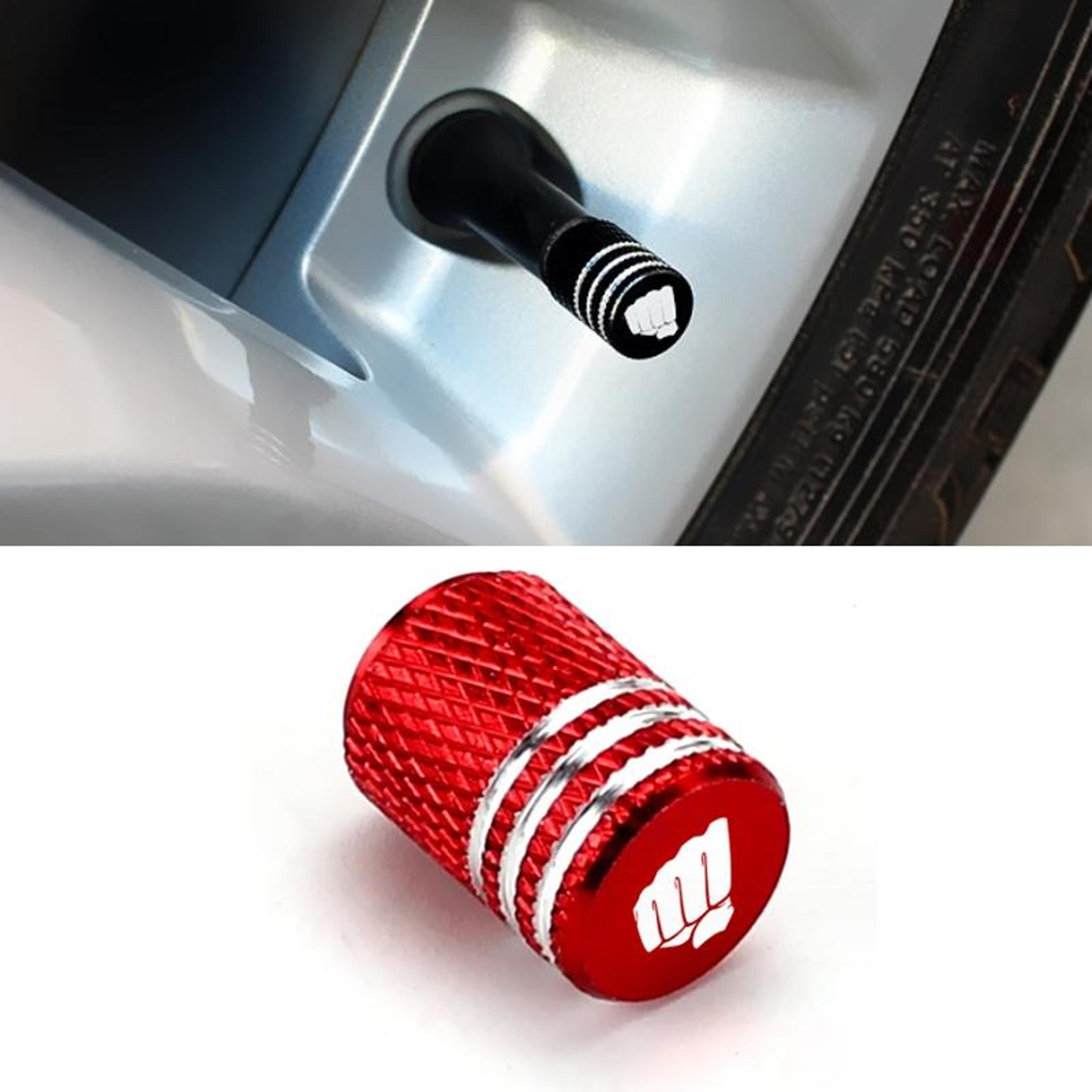 laser power fist tire valve caps universal anti theft car tire air valve stem covers