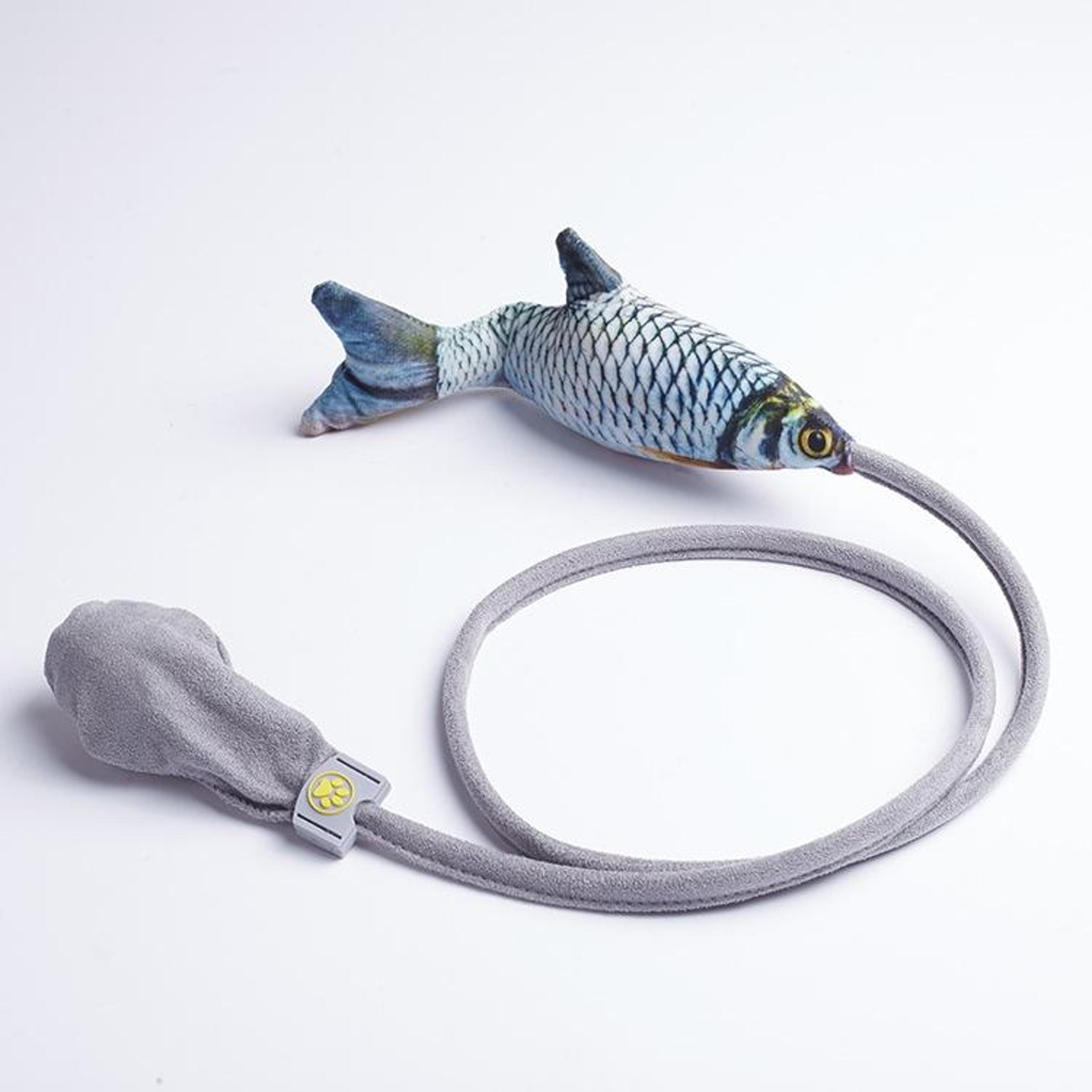 Catnip Fish Plush Interactive Cat Toy With Airbag Action For Hunting And Play 1