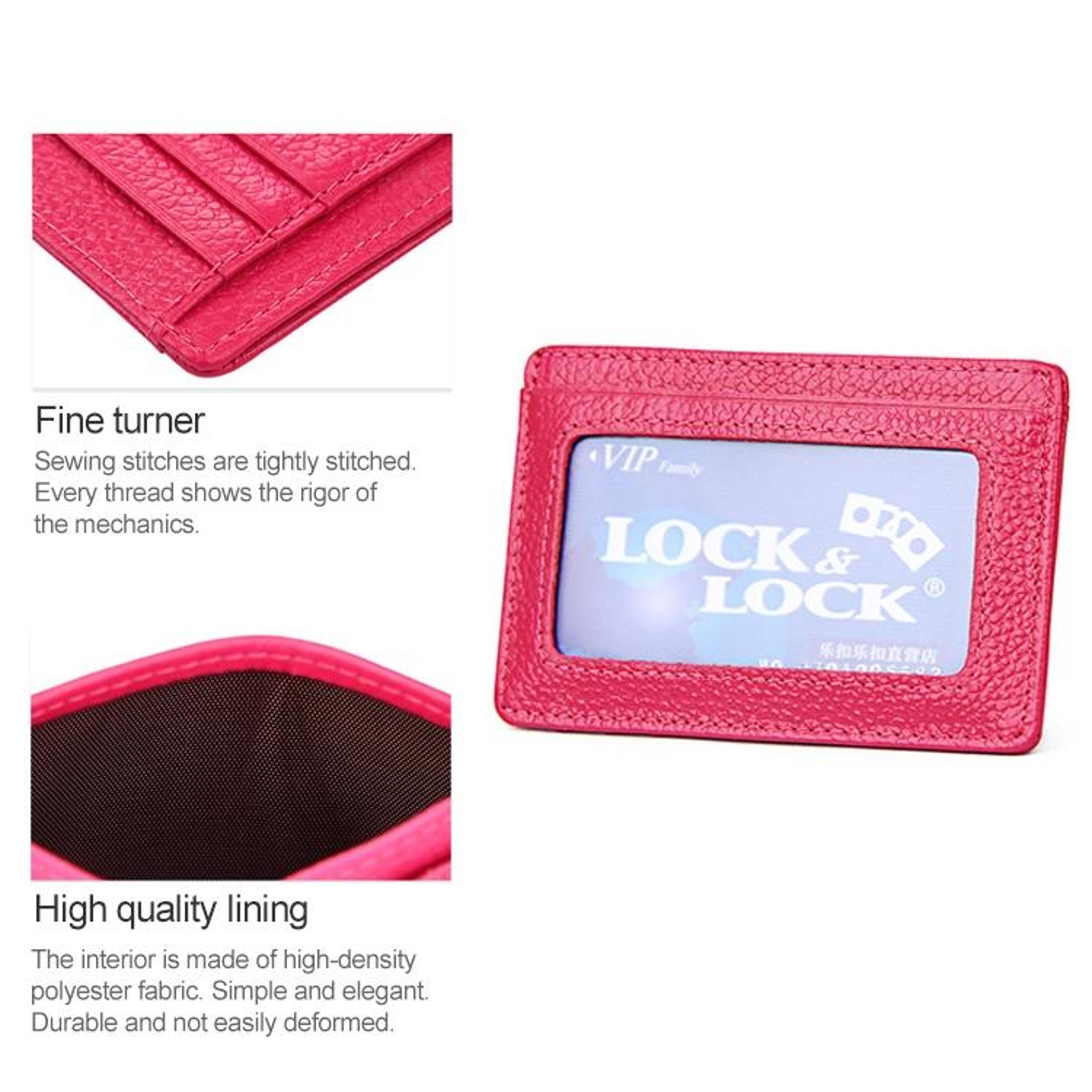 KB37 RFID Blocking Leather Card Holder Wallet Slim Billfold For Men And Women 5