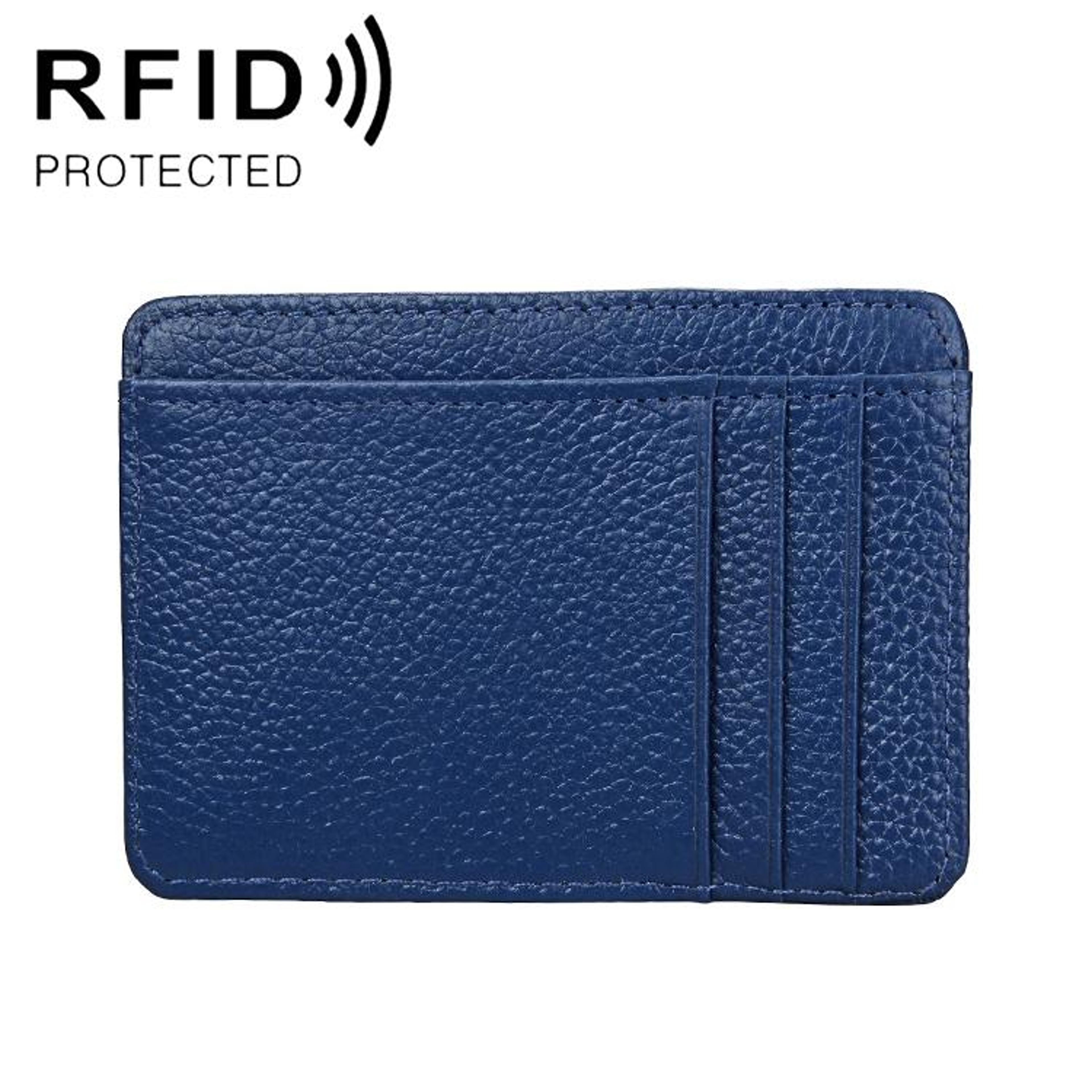 KB37 RFID Blocking Leather Card Holder Wallet Slim Billfold For Men And Women 12