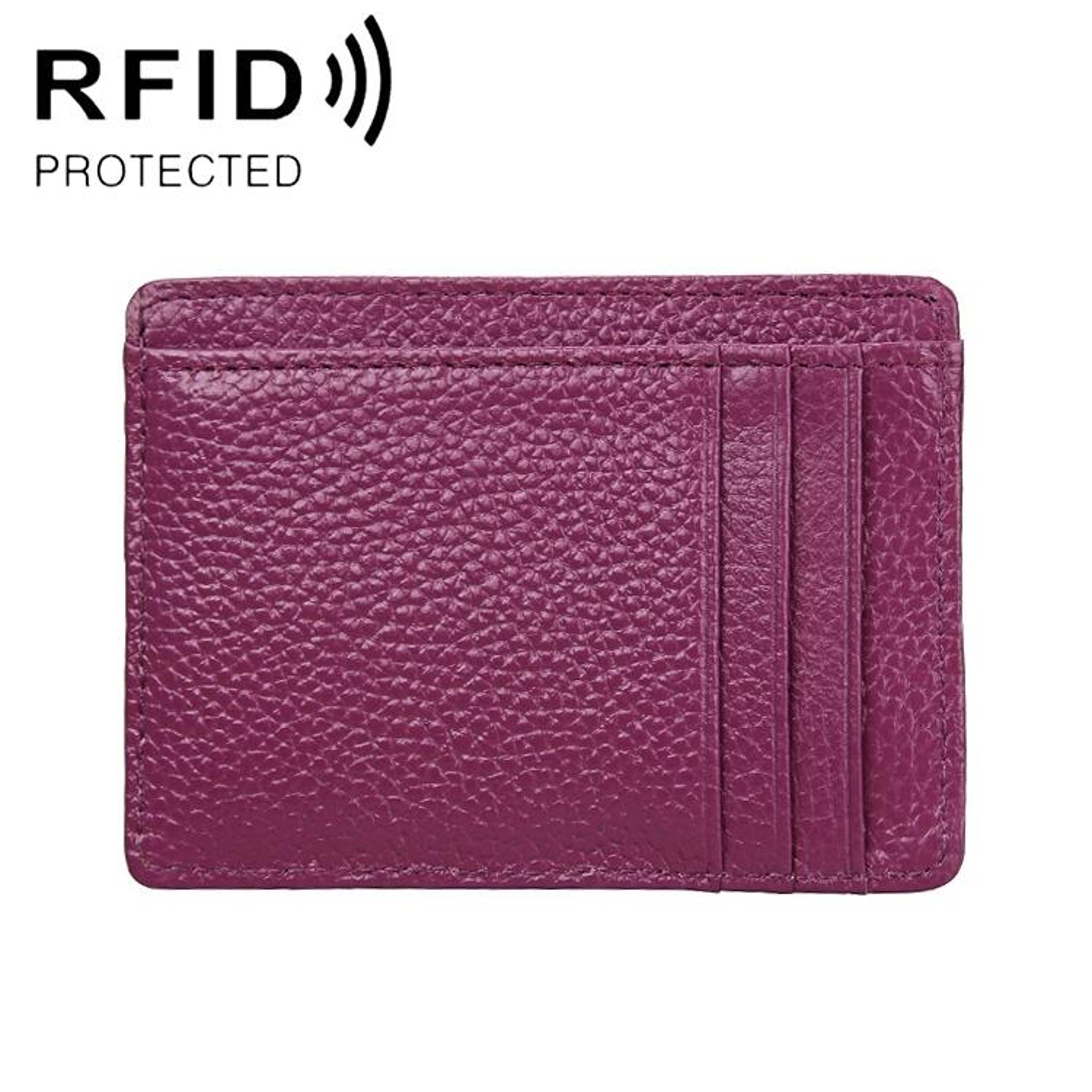 KB37 RFID Blocking Leather Card Holder Wallet Slim Billfold For Men And Women 13