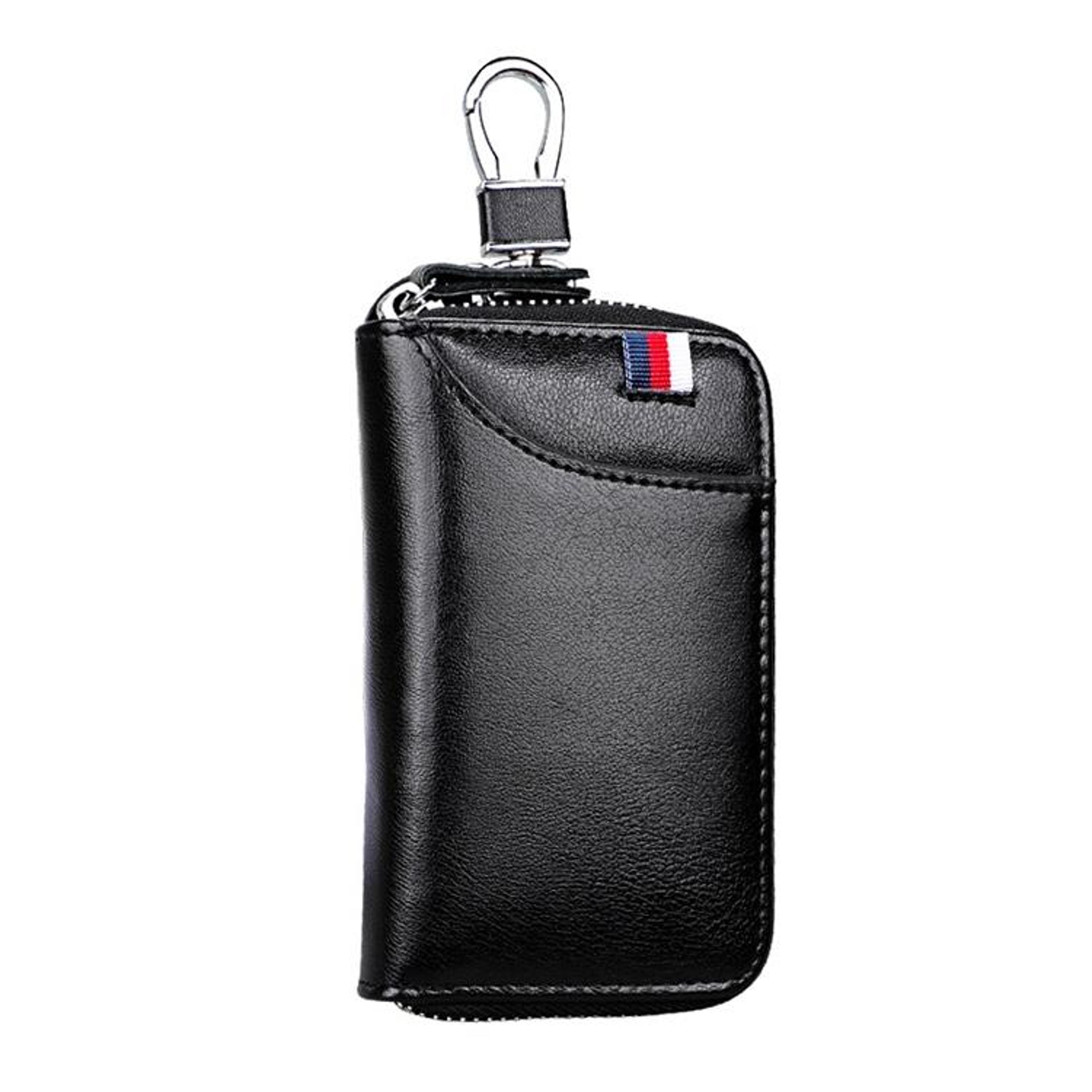 Multi Function Leather Waist Hanging Wallet Key Holder Zipper Pouch Organizer 9