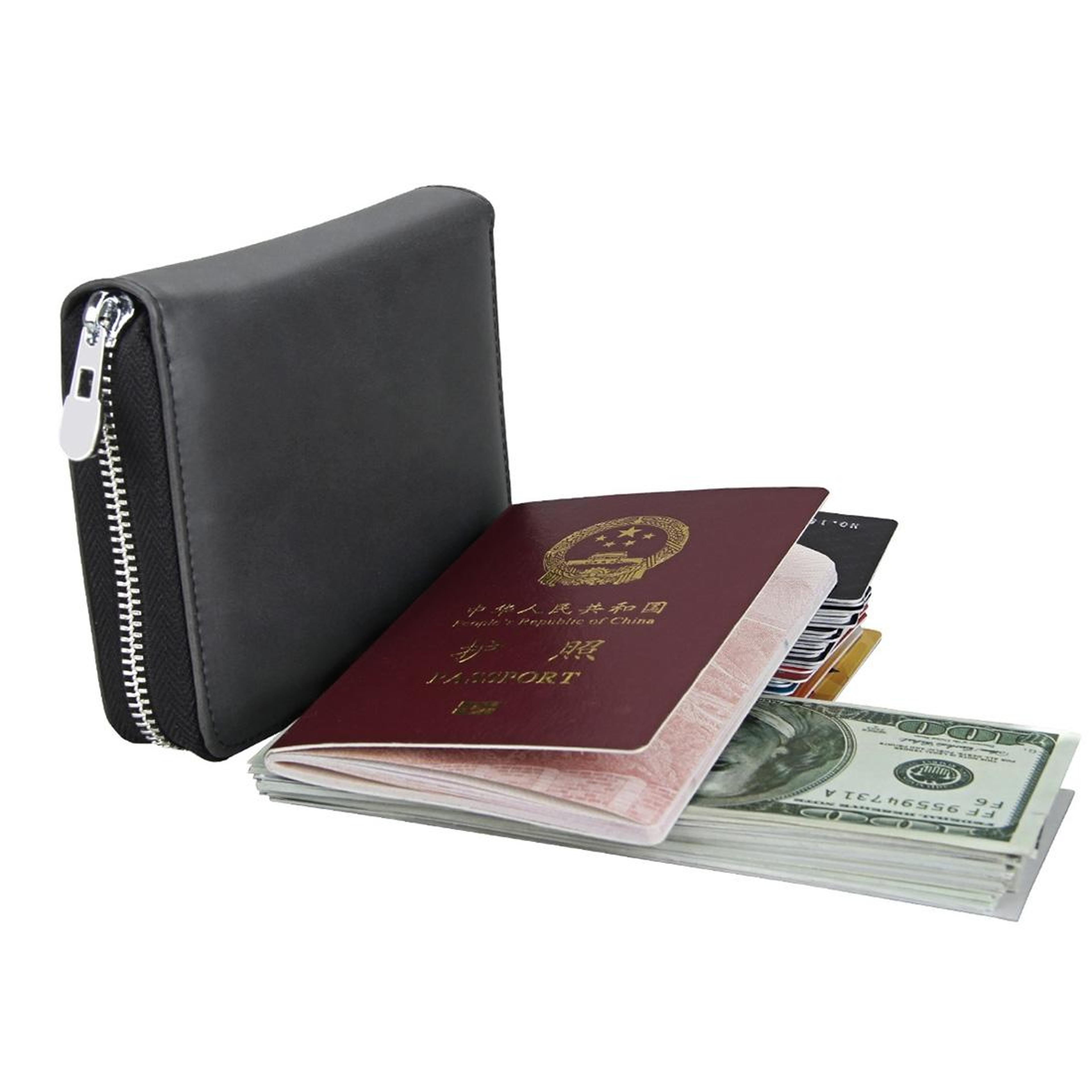 Premium Genuine Leather Multi Functional RFID Card Holder Wallet Package 5