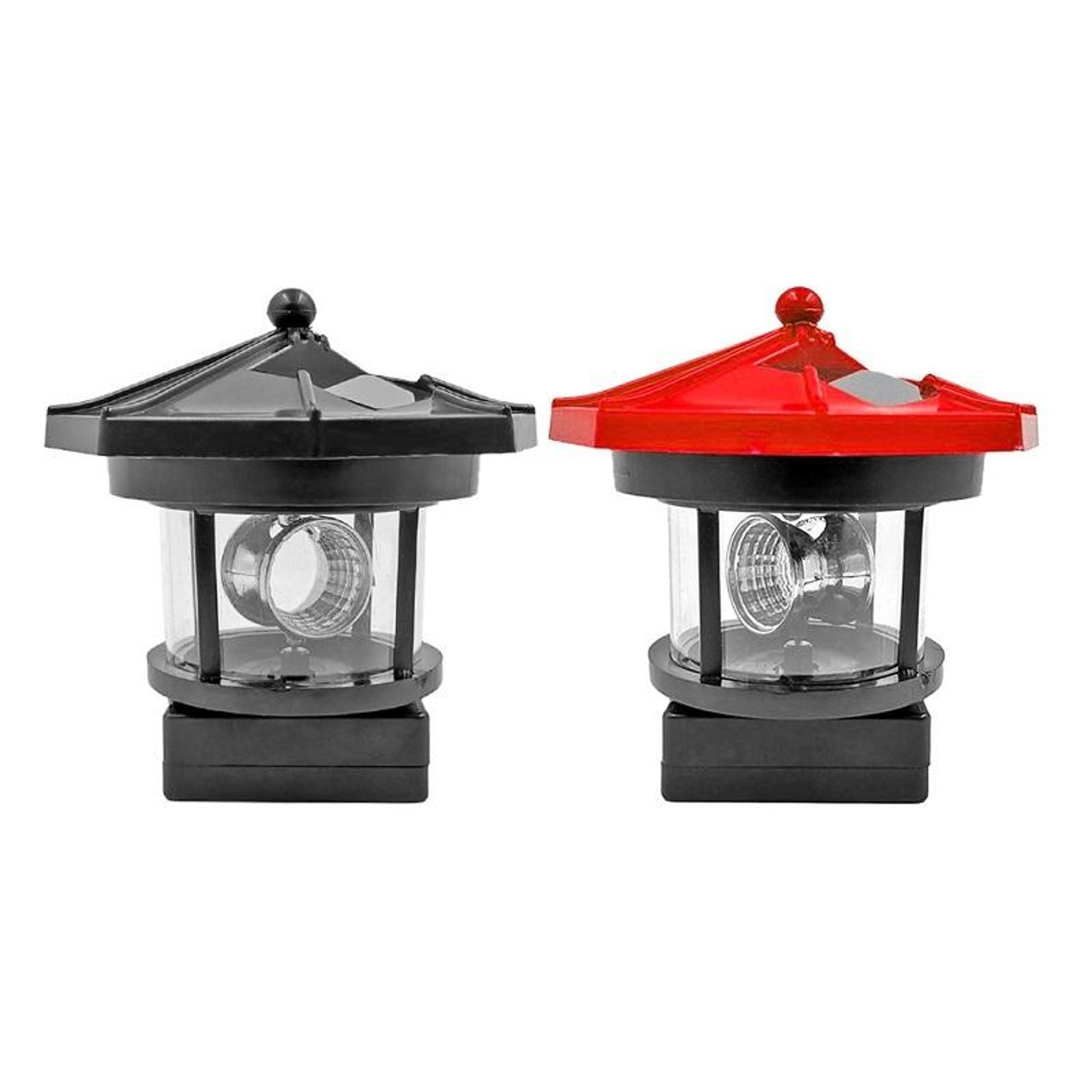 Outdoor Solar Lighthouse Garden Light Waterproof Rotating LED Garden Landscape Decor 1
