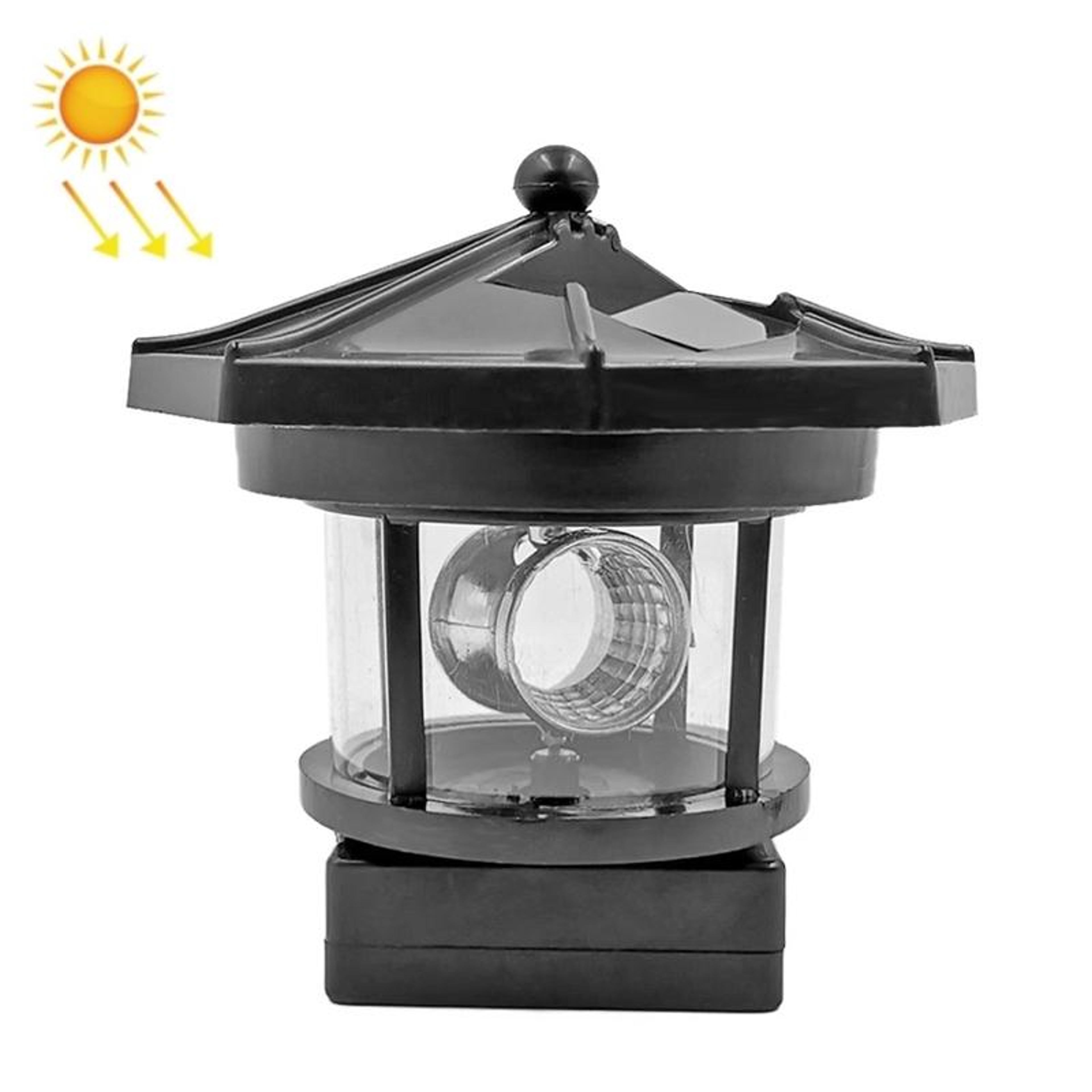 Outdoor Solar Lighthouse Garden Light Waterproof Rotating LED Garden Landscape Decor 7