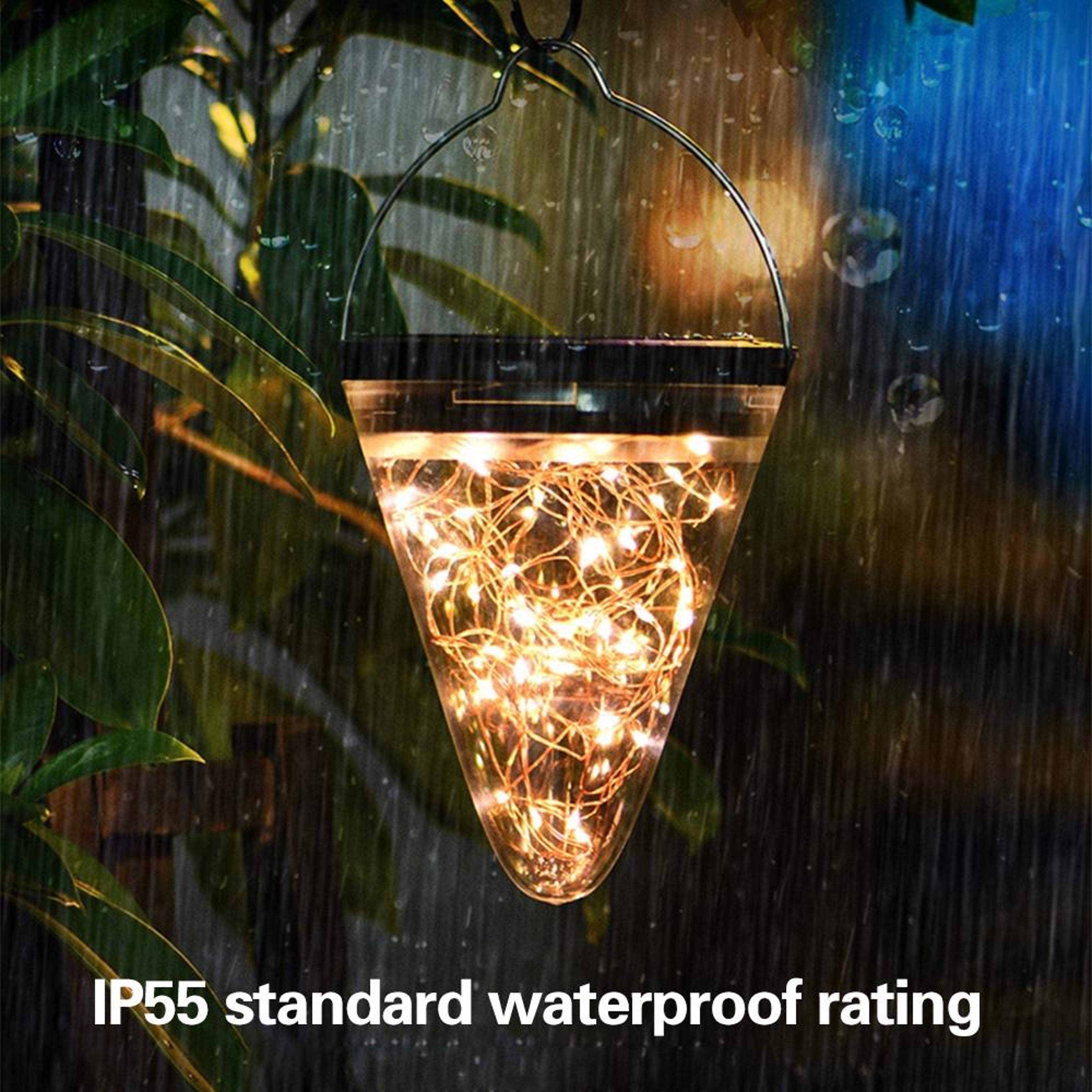 Solar Hanging Star Light Outdoor Waterproof Garden Lantern 10