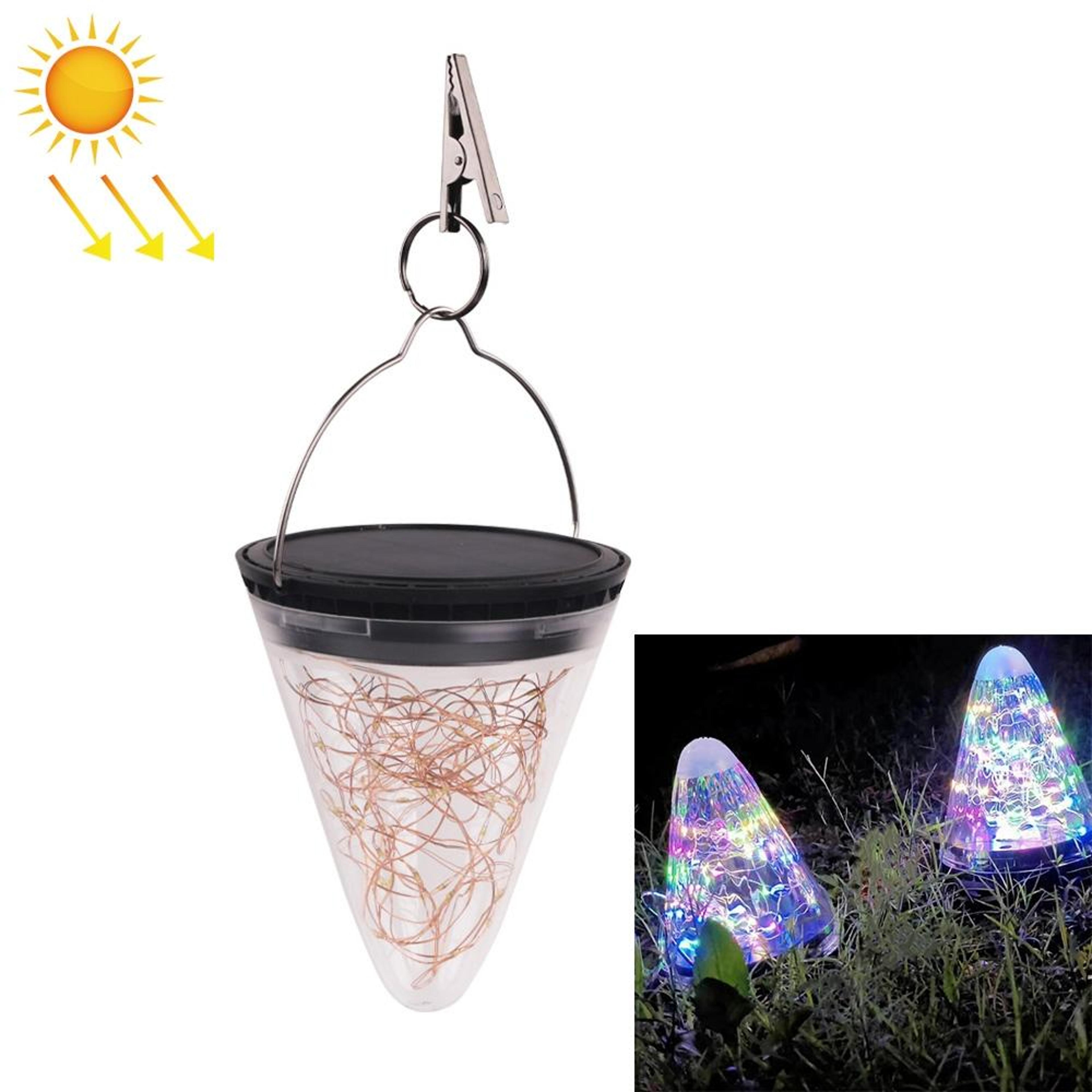 Solar Hanging Star Light Outdoor Waterproof Garden Lantern 13
