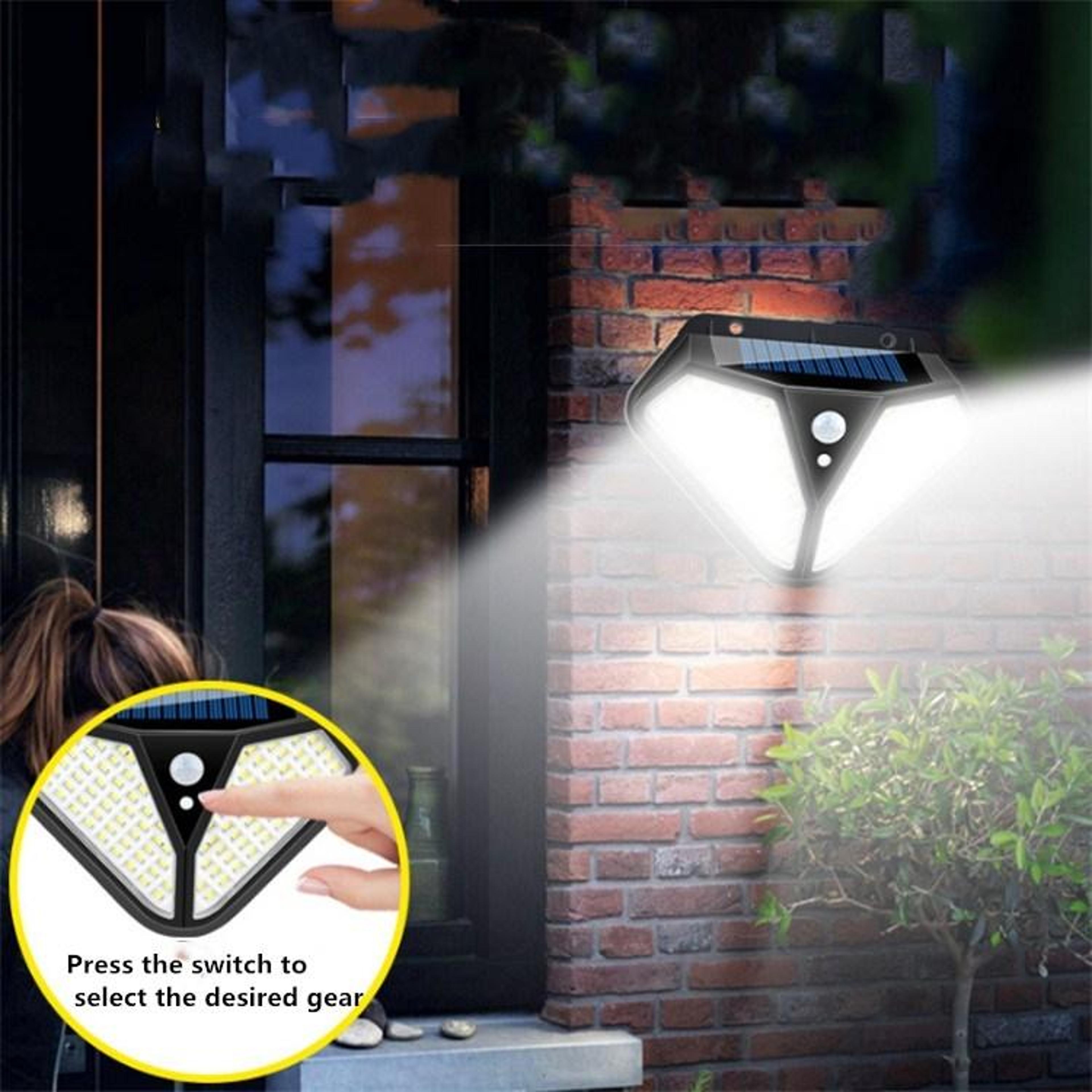 LED Solar Motion Sensor Outdoor Wall Light Waterproof Garden Security Lamp 6